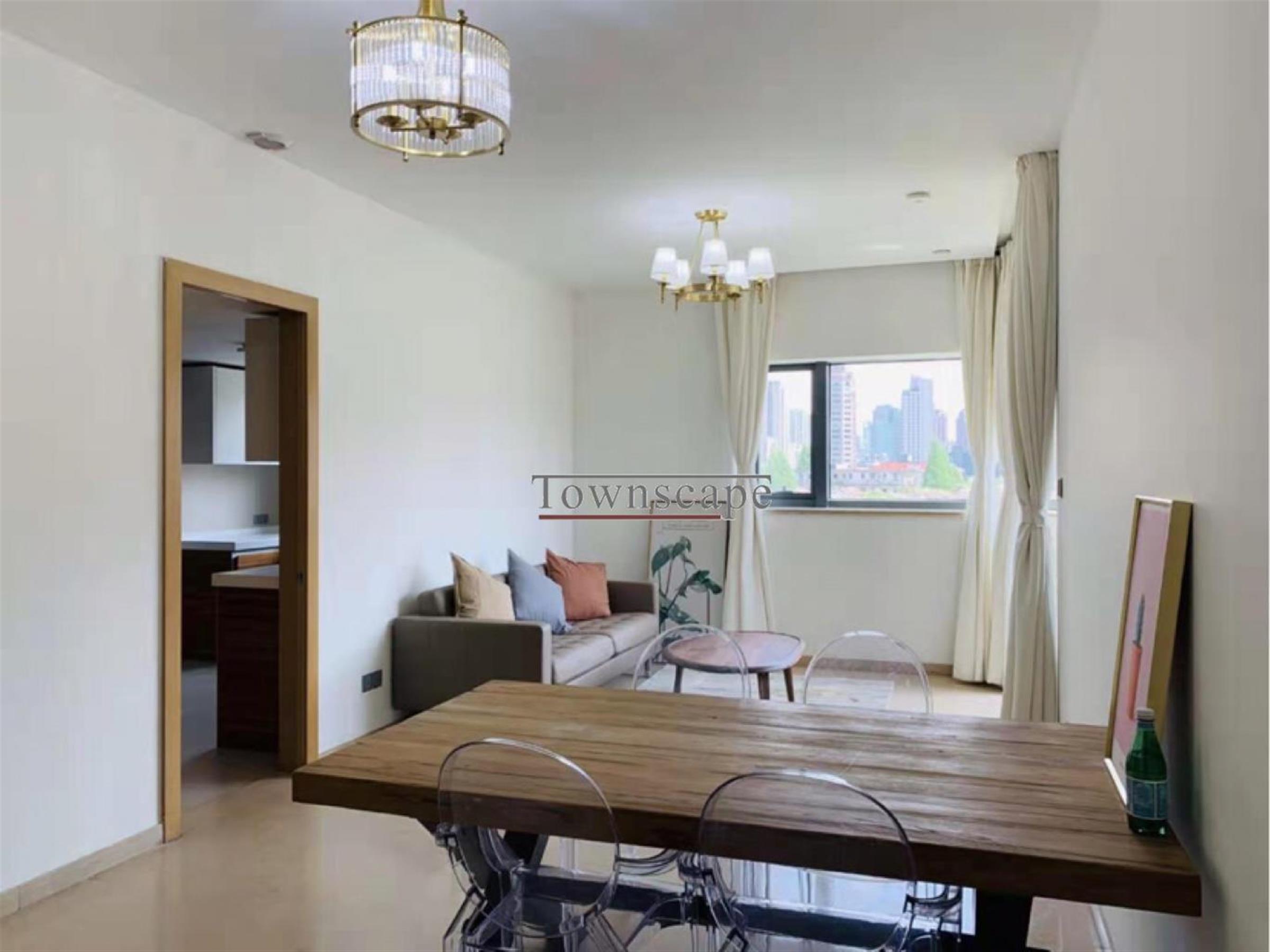 open living room Spacious Sinan Mansions Apartment for Rent in the Heart of Shanghai