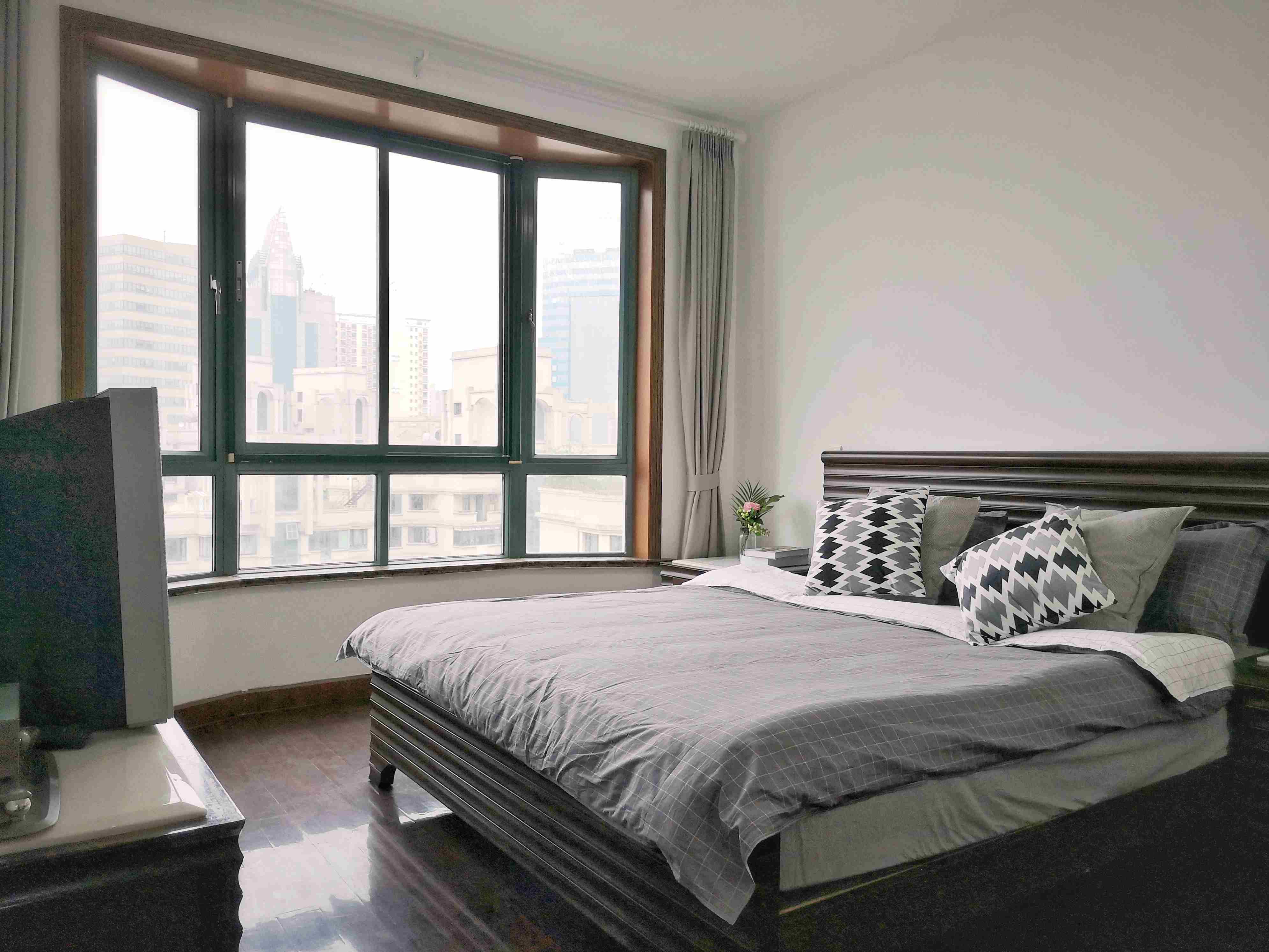 Bright bedroom Bright Spacious 3BR Apt for Rent nr Suzhou Creek in Shanghai