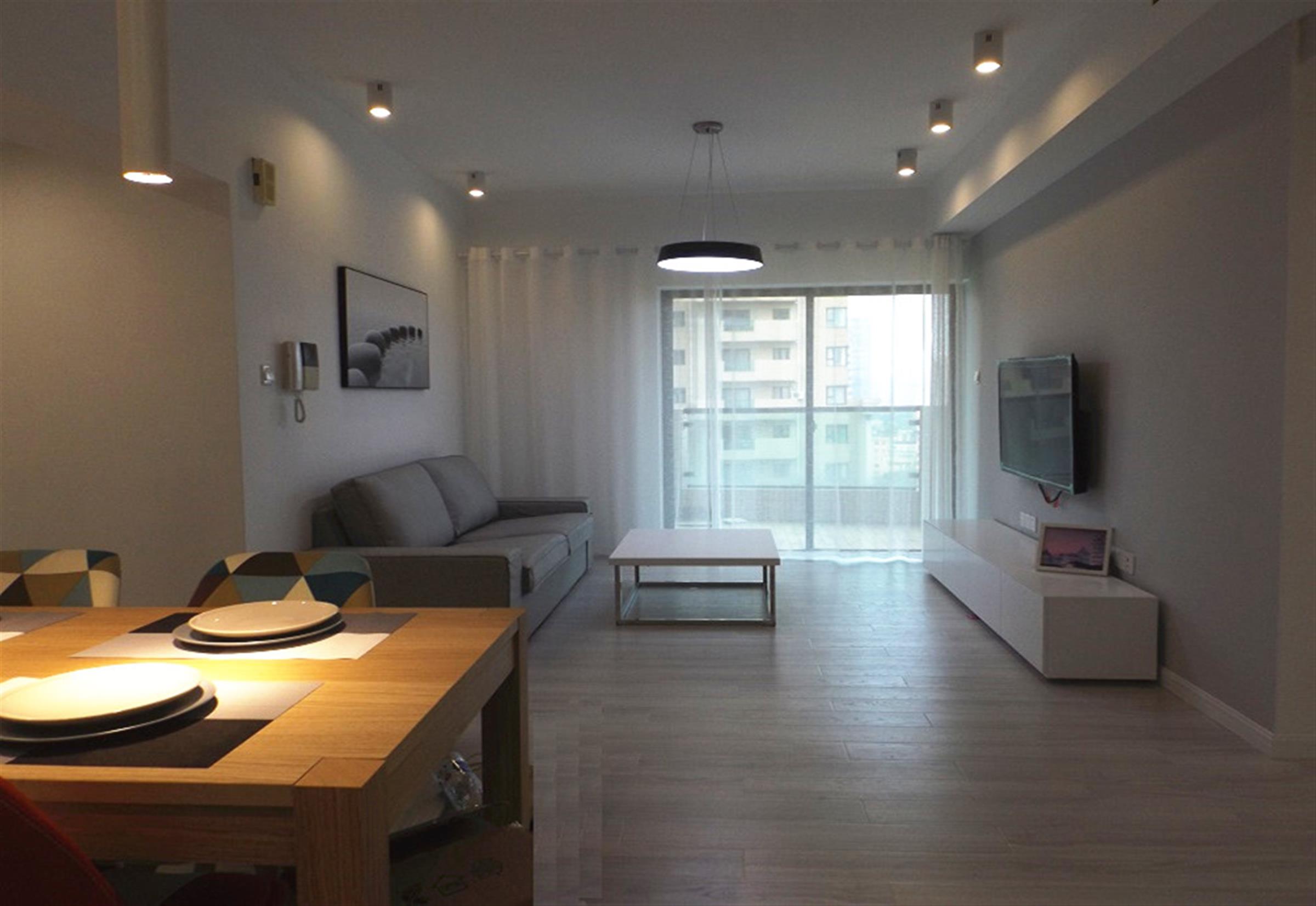 open living room Newly Decorated Spacious Modern Bright 3BR Apt in Shanghai