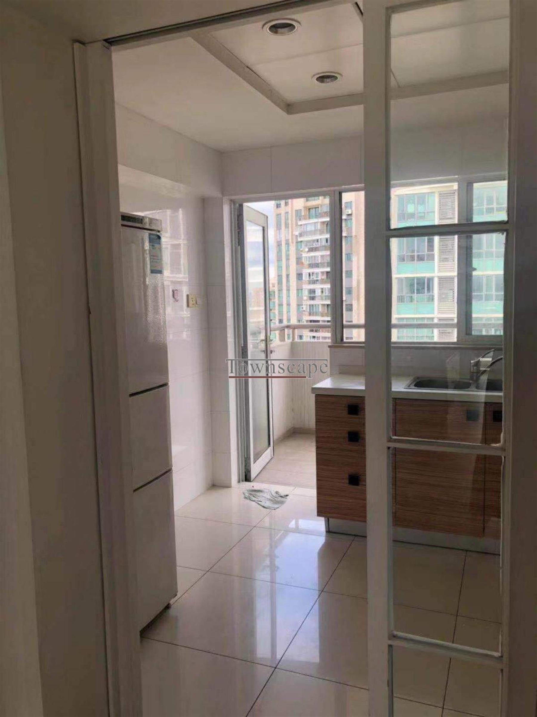 large kitchen Newly Renovated High Floor Apt w Great Views in Xujiahui La Cite for Rent