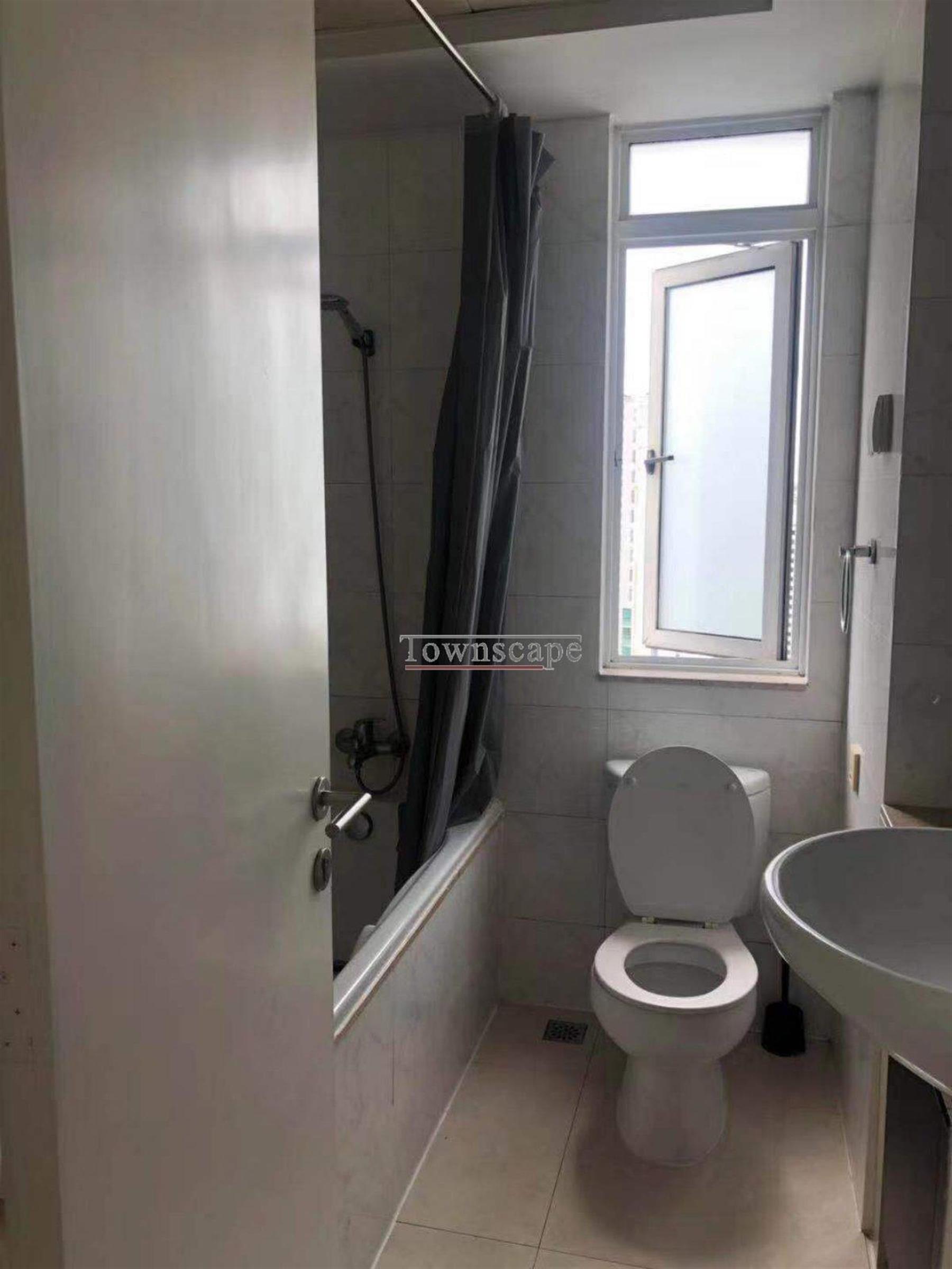 bathtub Newly Renovated High Floor Apt w Great Views in Xujiahui La Cite for Rent
