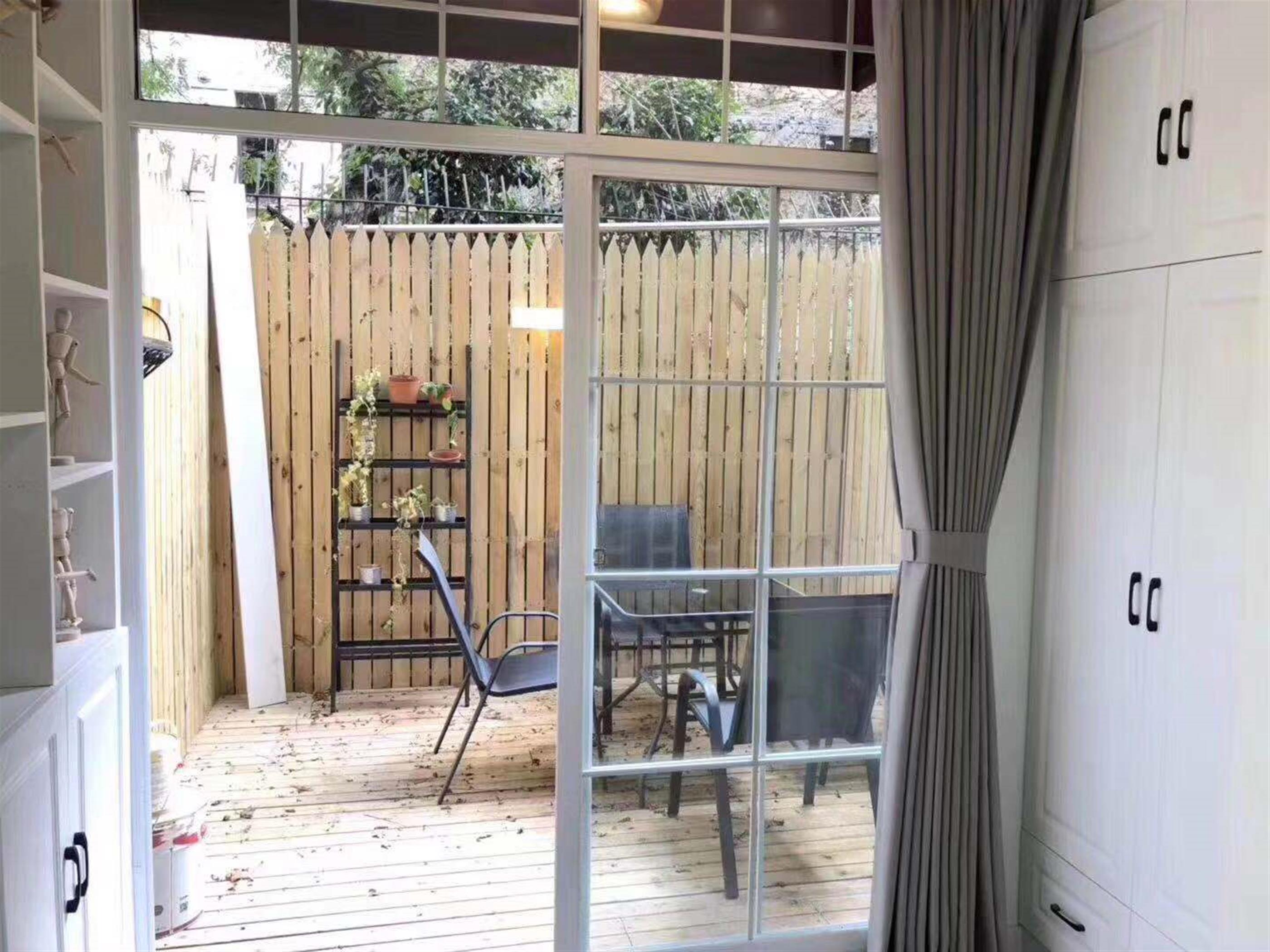 back patio Attractive Quiet 1F FFC 1BR with Back Patio for Rent in Shanghai Lane House