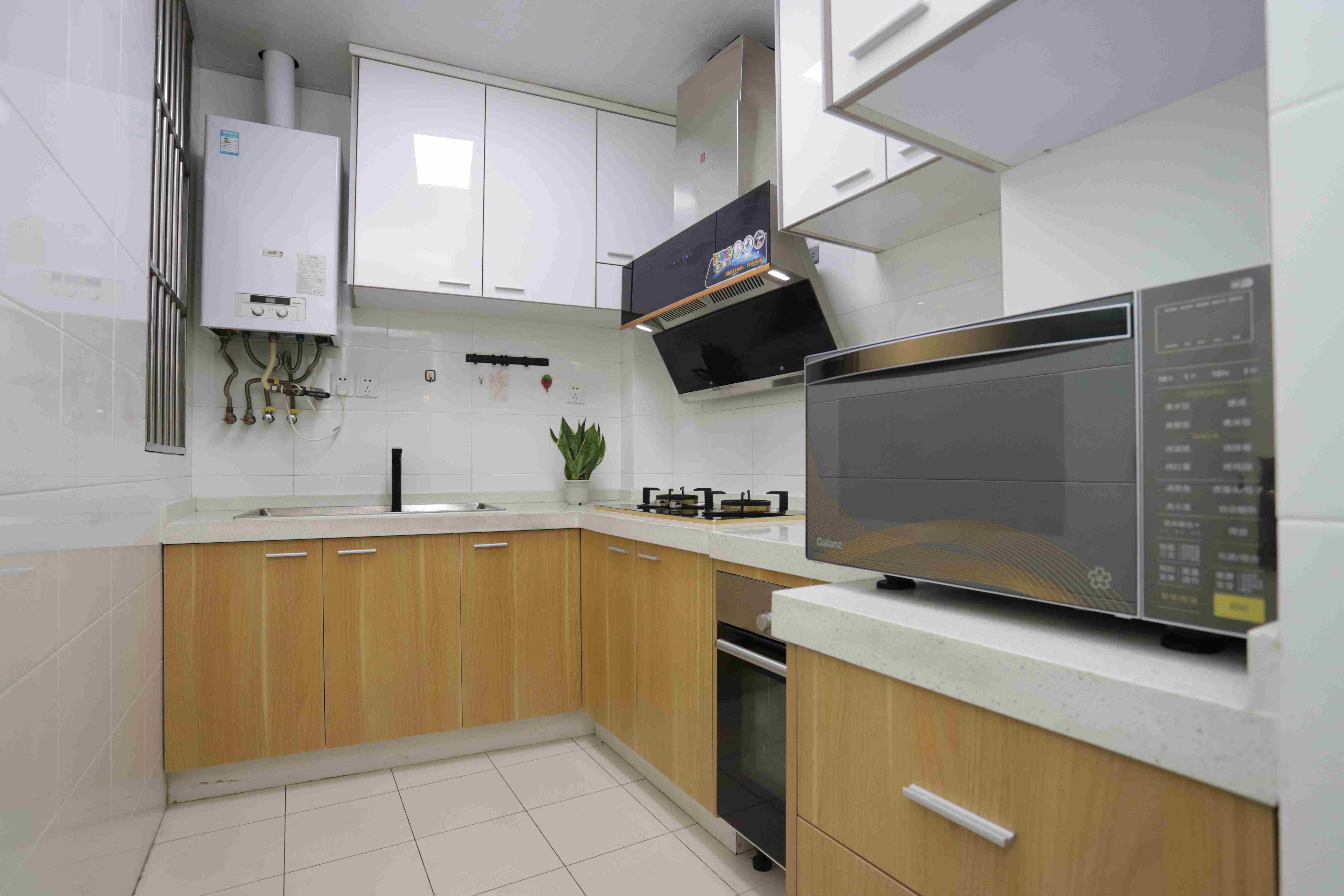 nice kitchen Modern Cozy Spacious Top-end Ladoll 1BR Apt for Rent in Shanghai