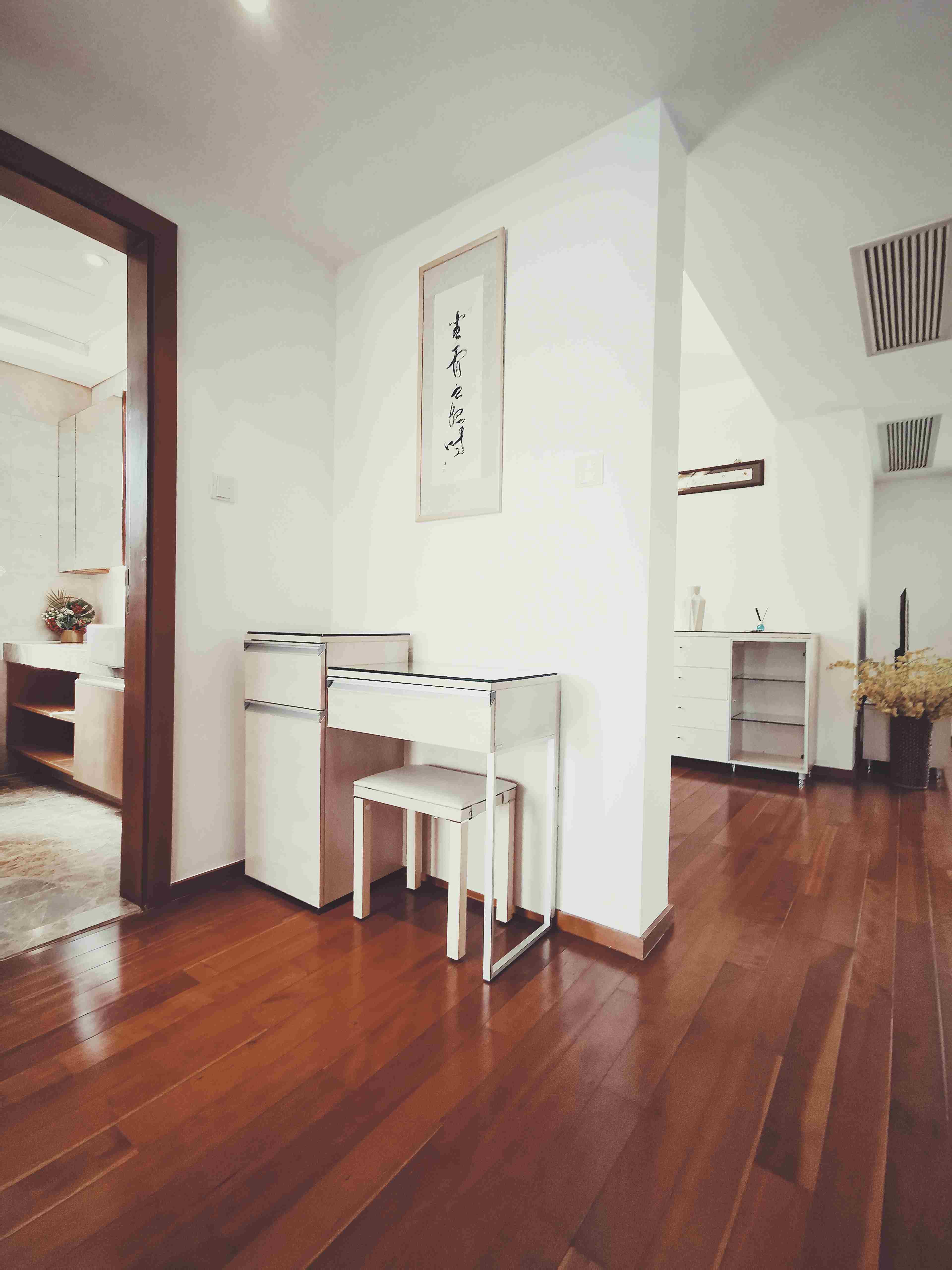 open area Bright Spacious 2BR Gubei Apt for Rent in Shanghai