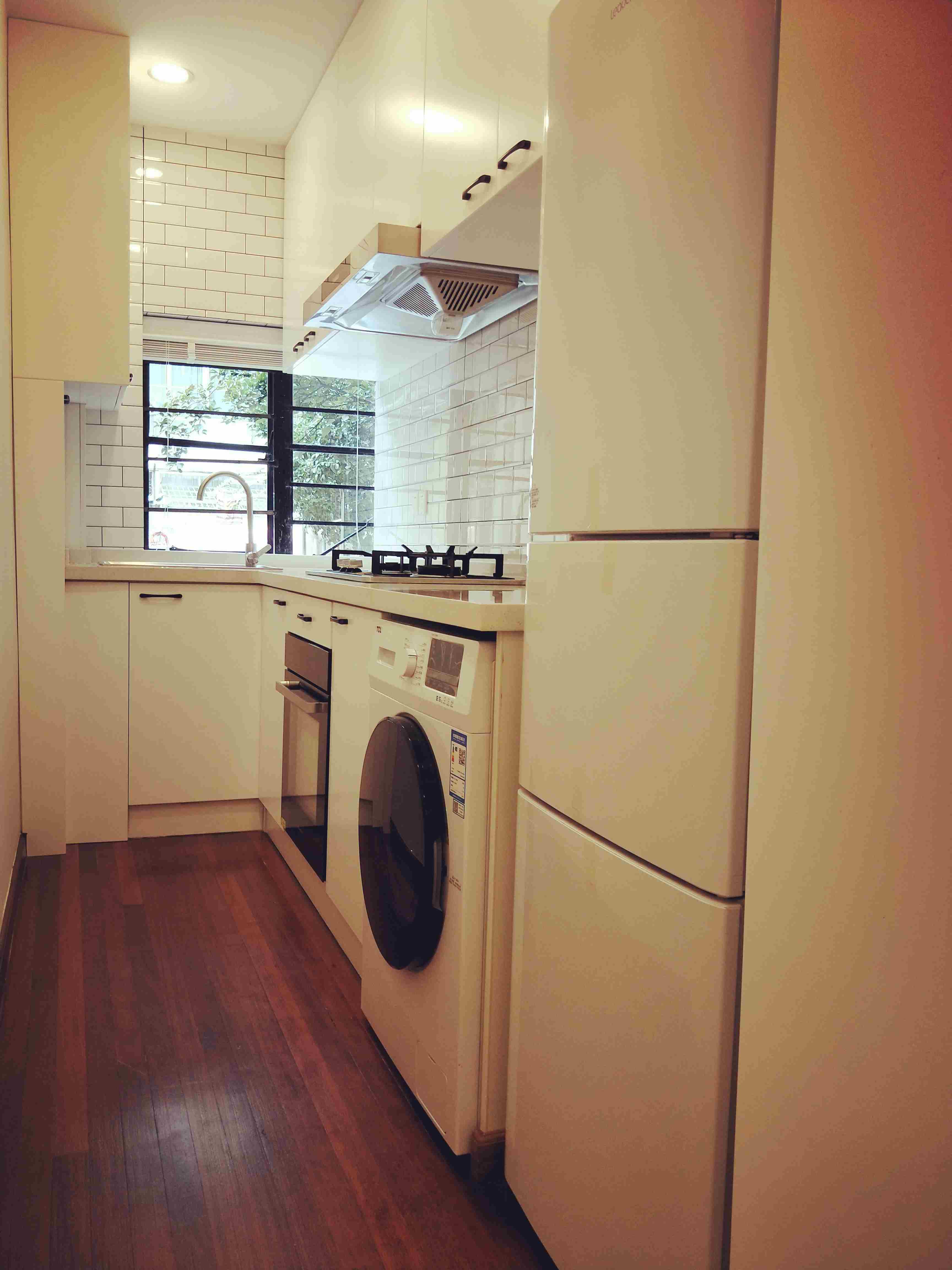 kitchen Bright Quiet 3BR Xintiandi Lane House Apartment in Shanghai for Rent