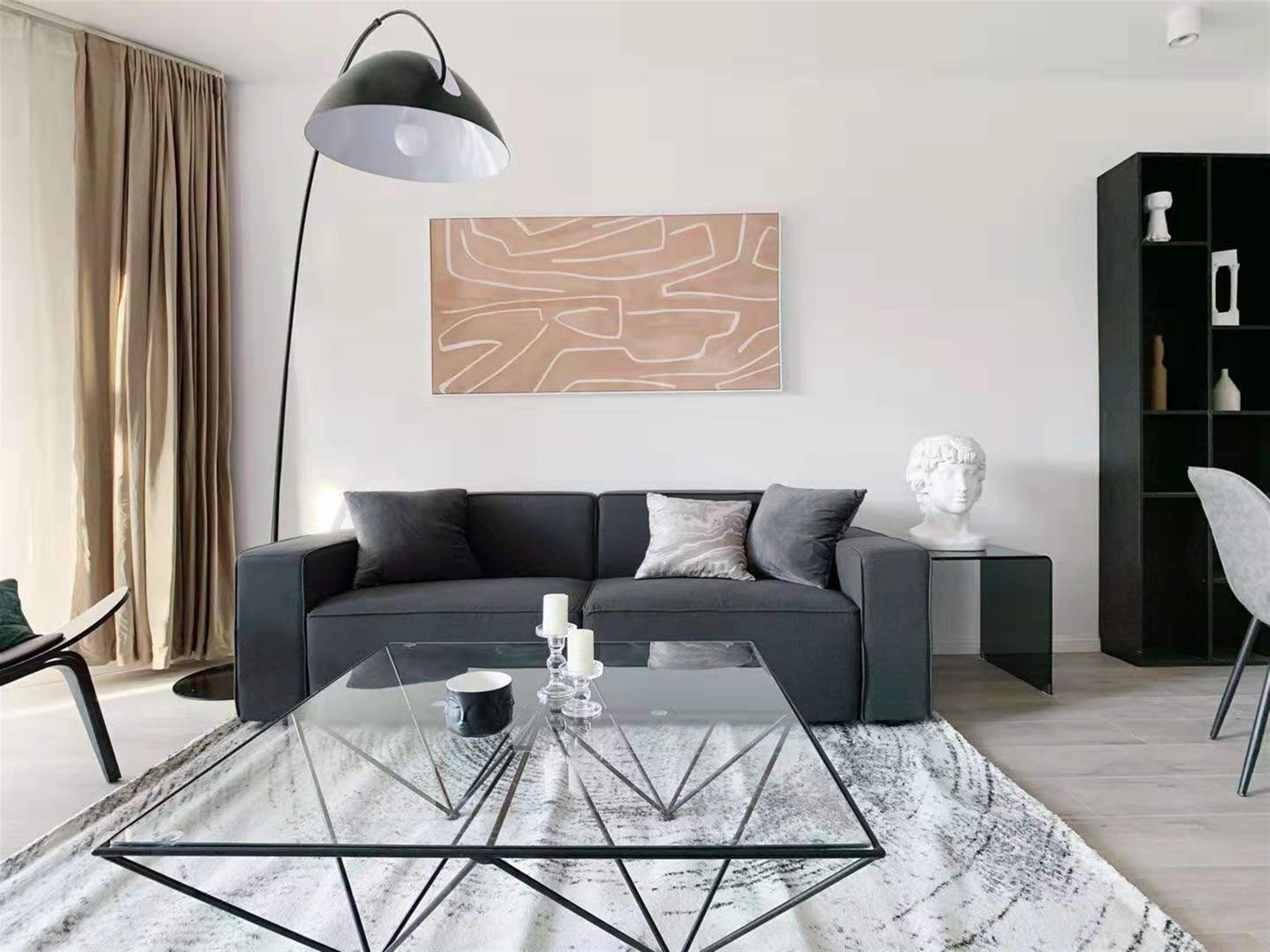 modern decor Modern Bright Spacious Suzhou Creek Apartment for Rent in Jing