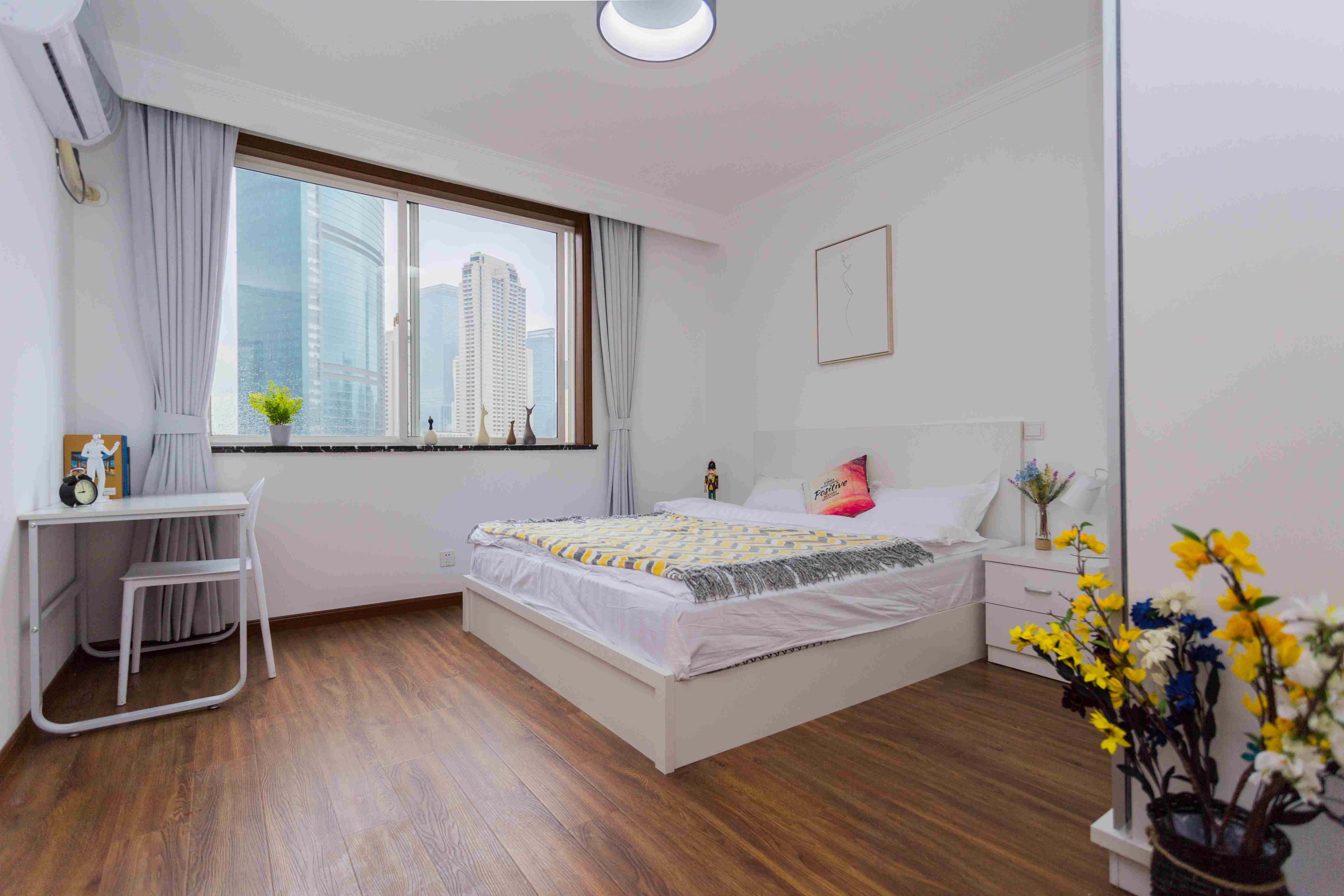 another bedroom Bright 4BR Fantastic Views & Convenient W Nanjing Rd LN 2/12/13 for Rent in Shanghai