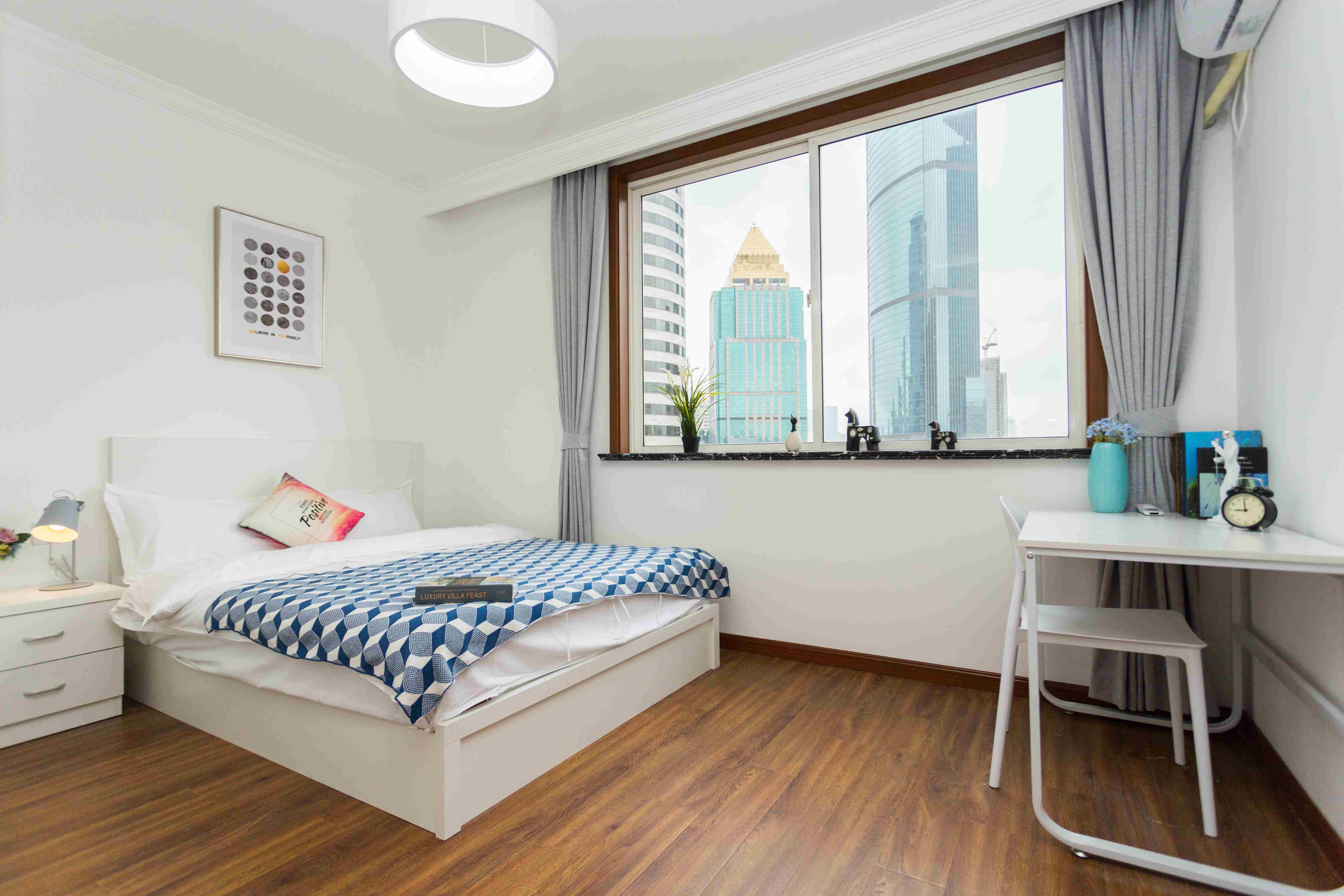 big bedrooms Bright 4BR Fantastic Views & Convenient W Nanjing Rd LN 2/12/13 for Rent in Shanghai