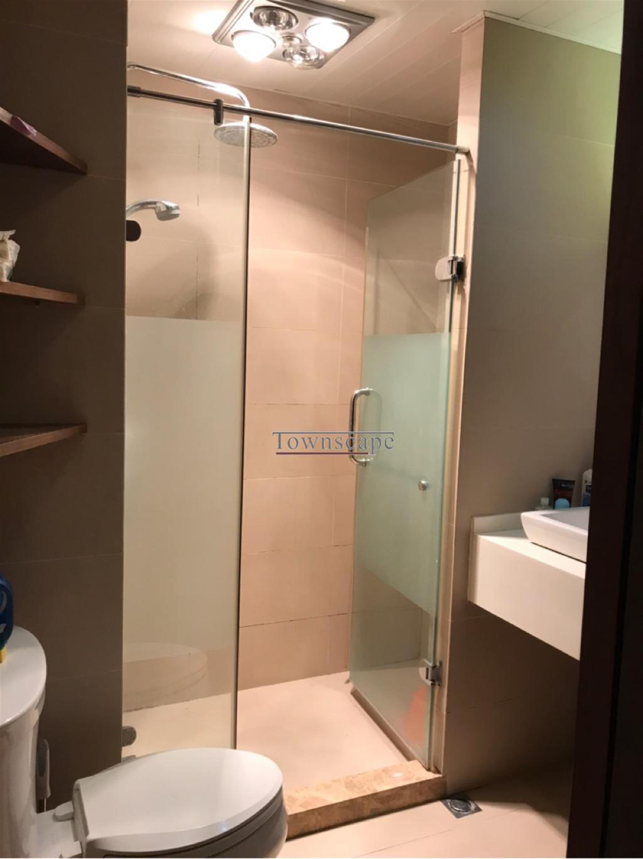 clean shower Good Value Large 3BR Apartment nr Xintiandi LN 8/9/10/13 for Rent in Shanghai