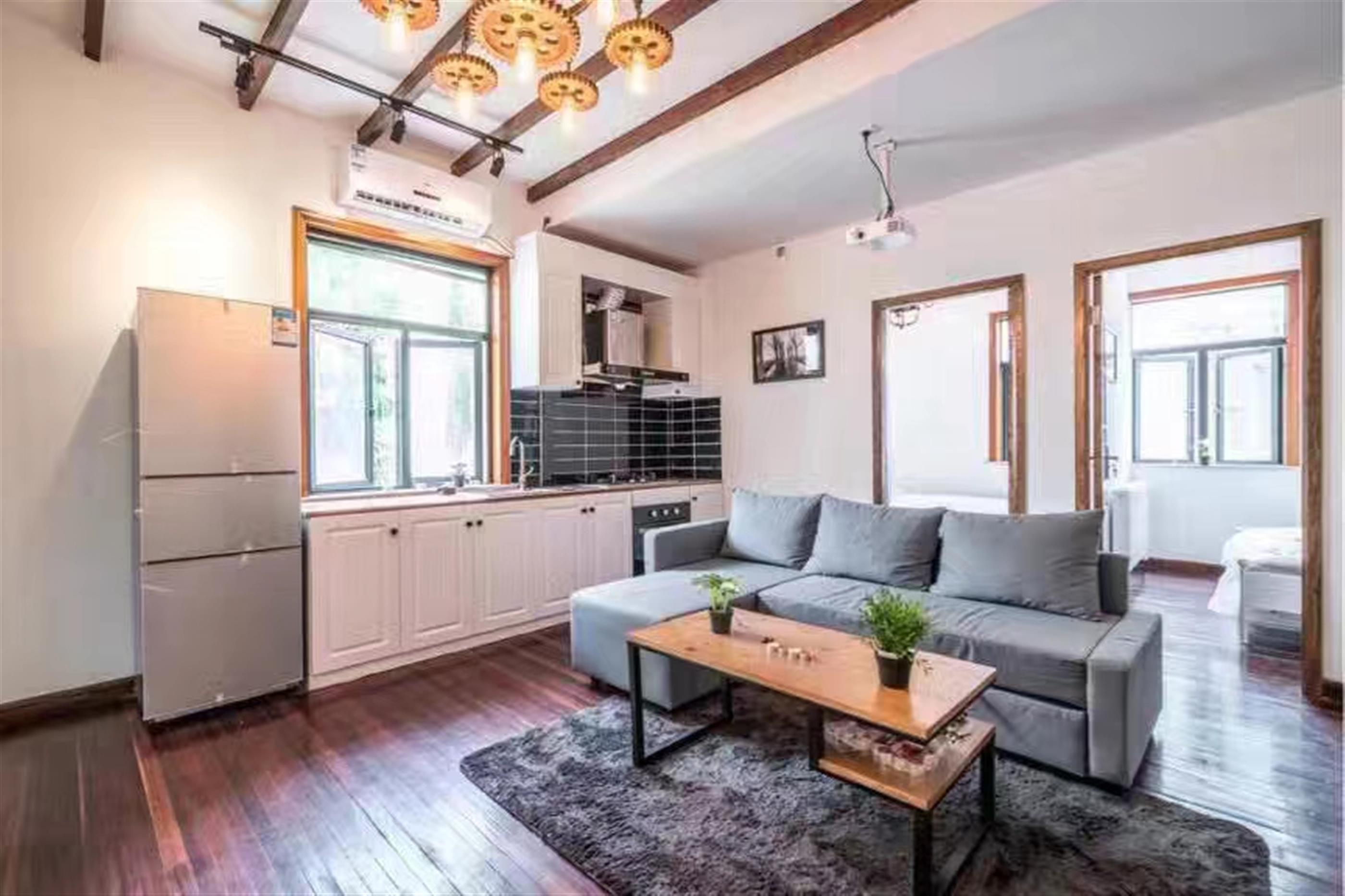 Open Kitchen Bright Cozy 2BR in Quiet FFC Lane House nr LN 1/7 for Rent in Shanghai
