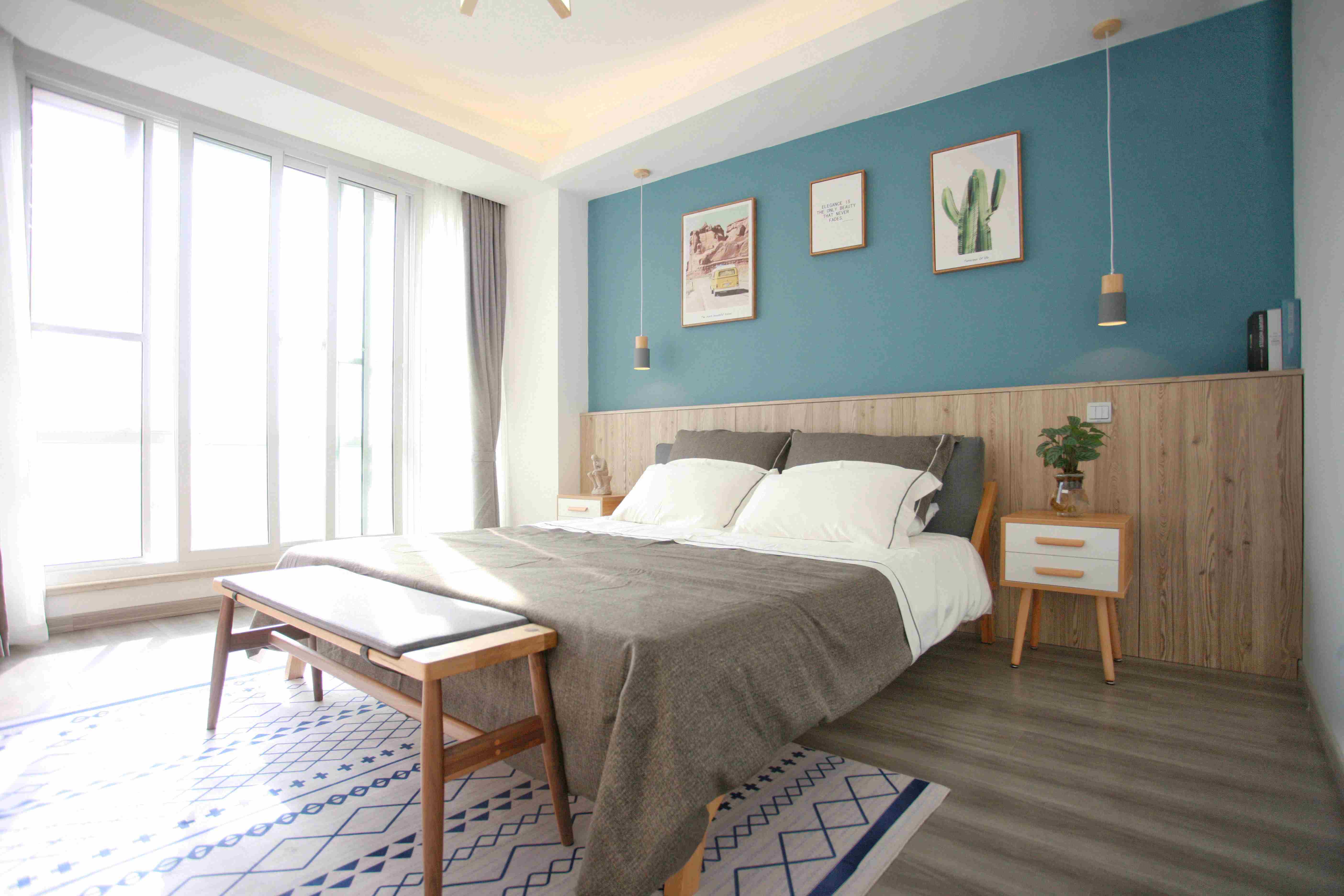 sunny windows Gorgeous Modern Spacious 3BR 2-Balcony Apartment w Fantastic Views for Rent in Pudong Shanghai