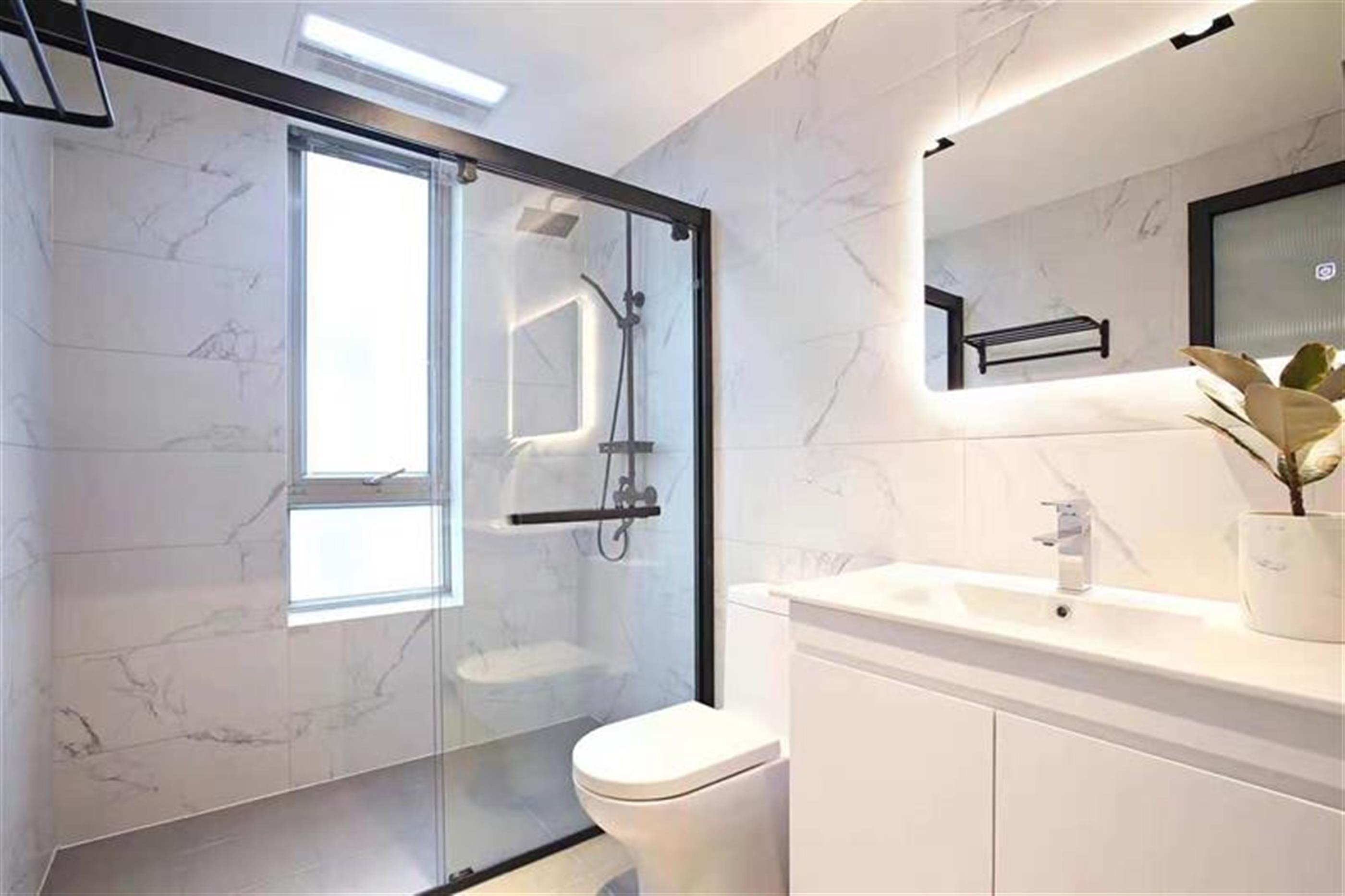big shower Newly-decorated Modern Bright Spacious 4BR Xintiandi Duplex for Rent in Shanghai LN 10/13