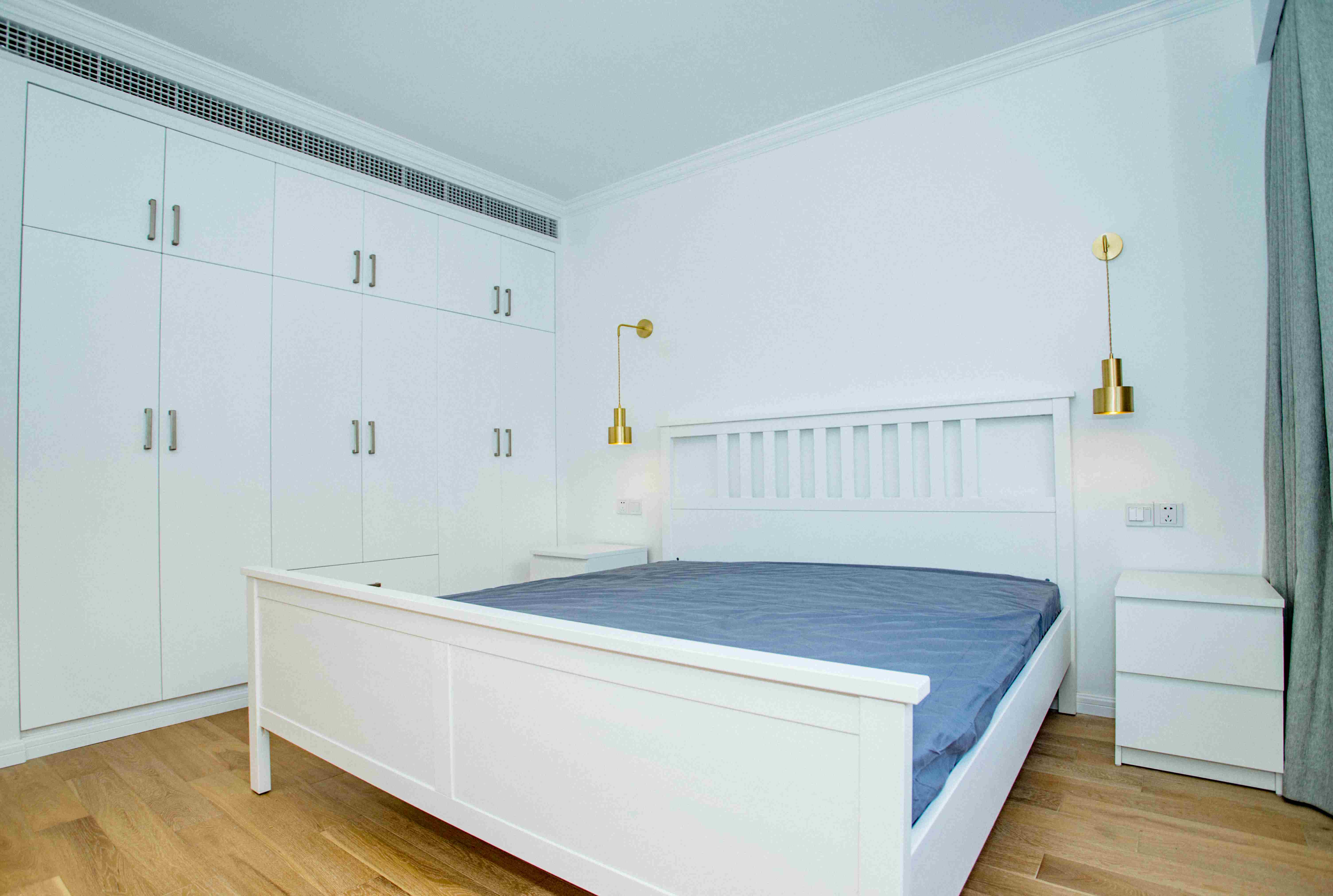 closet space in the bedroom Newly-decorated Modern Bright Spacious 2BR Gubei Apt for rent in Shanghai LN 2/10
