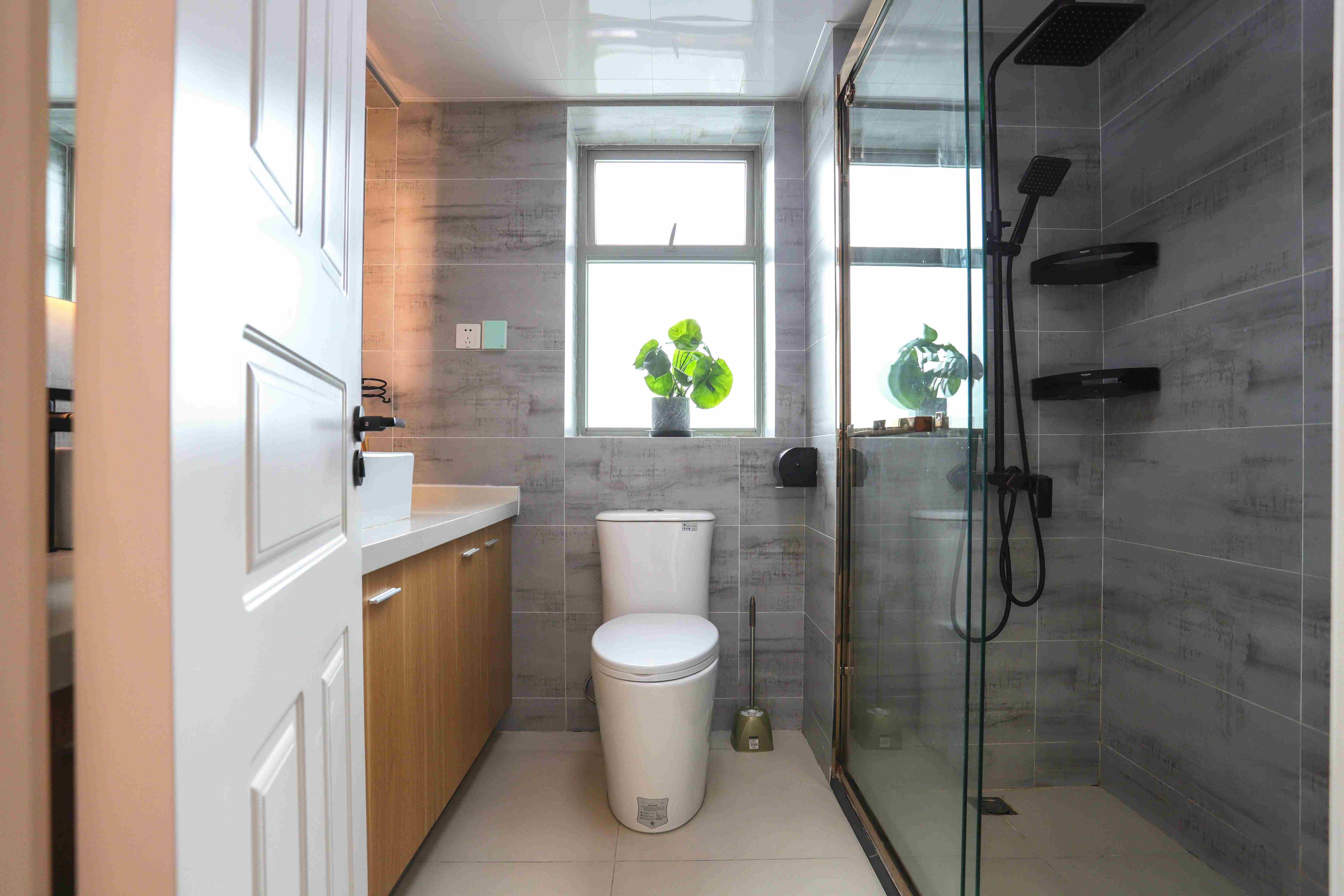 clean bathroom New Modern Bright Spacious 2BR One Park Ave Apt for Rent in Shanghai Jing’an Near LN 2/7