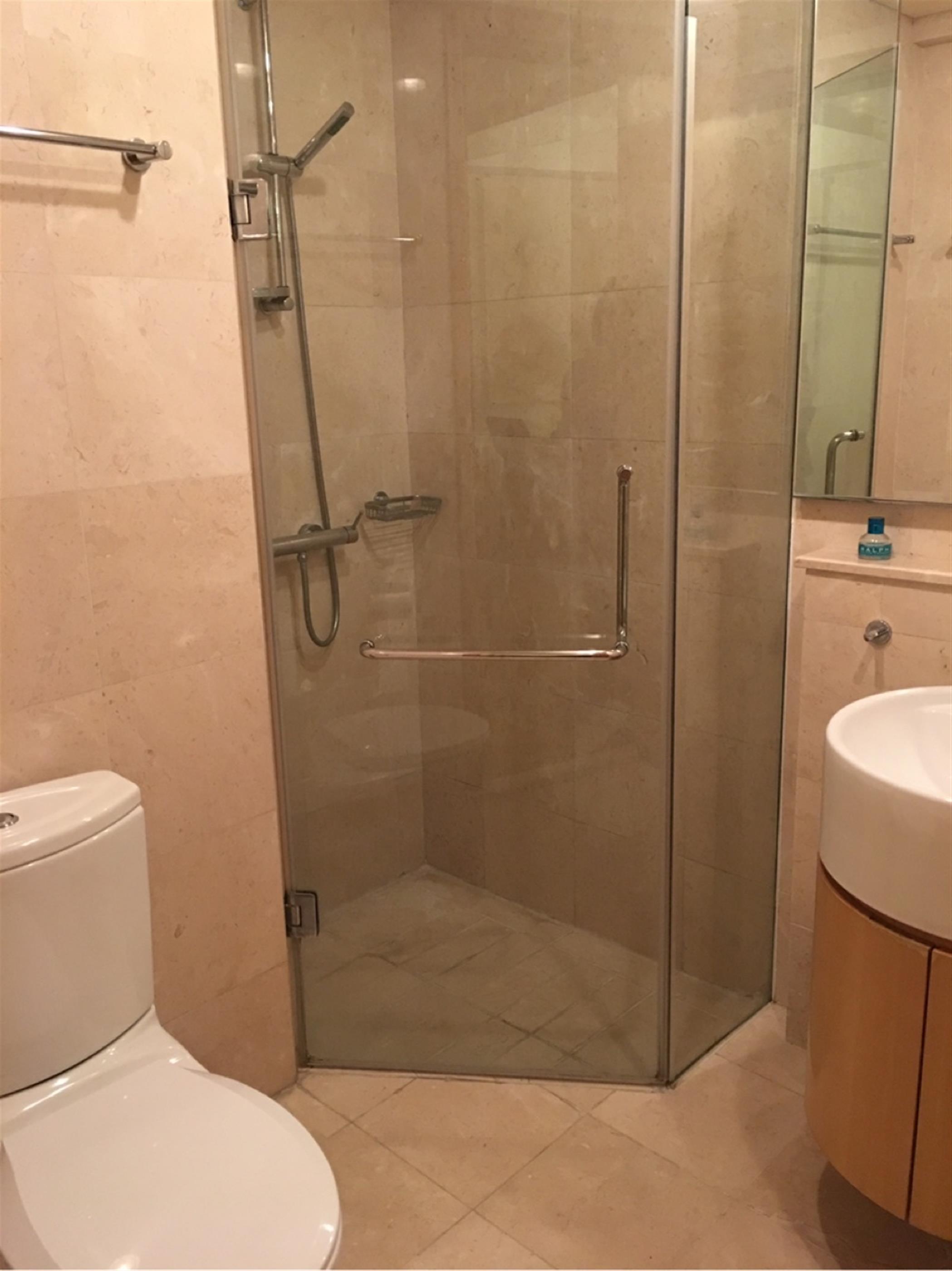 auto toilet Large Comfortable 2BR One Park Ave Apt for Rent in Shanghai Jing’an Near LN 2/7