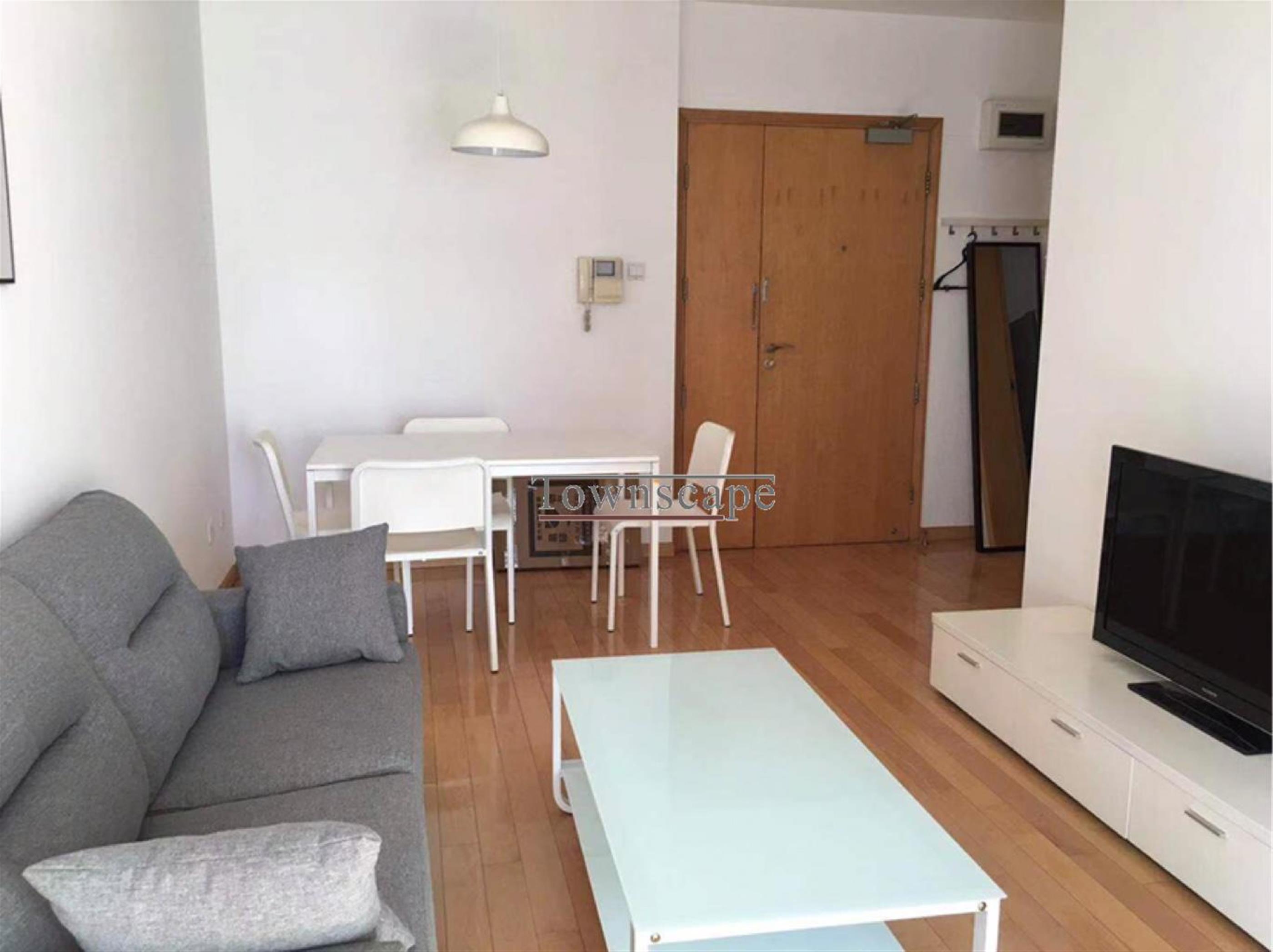 open living room One Park Ave Apt nr LN 2/7 in Shanghai’s Jing’an Area for Rent