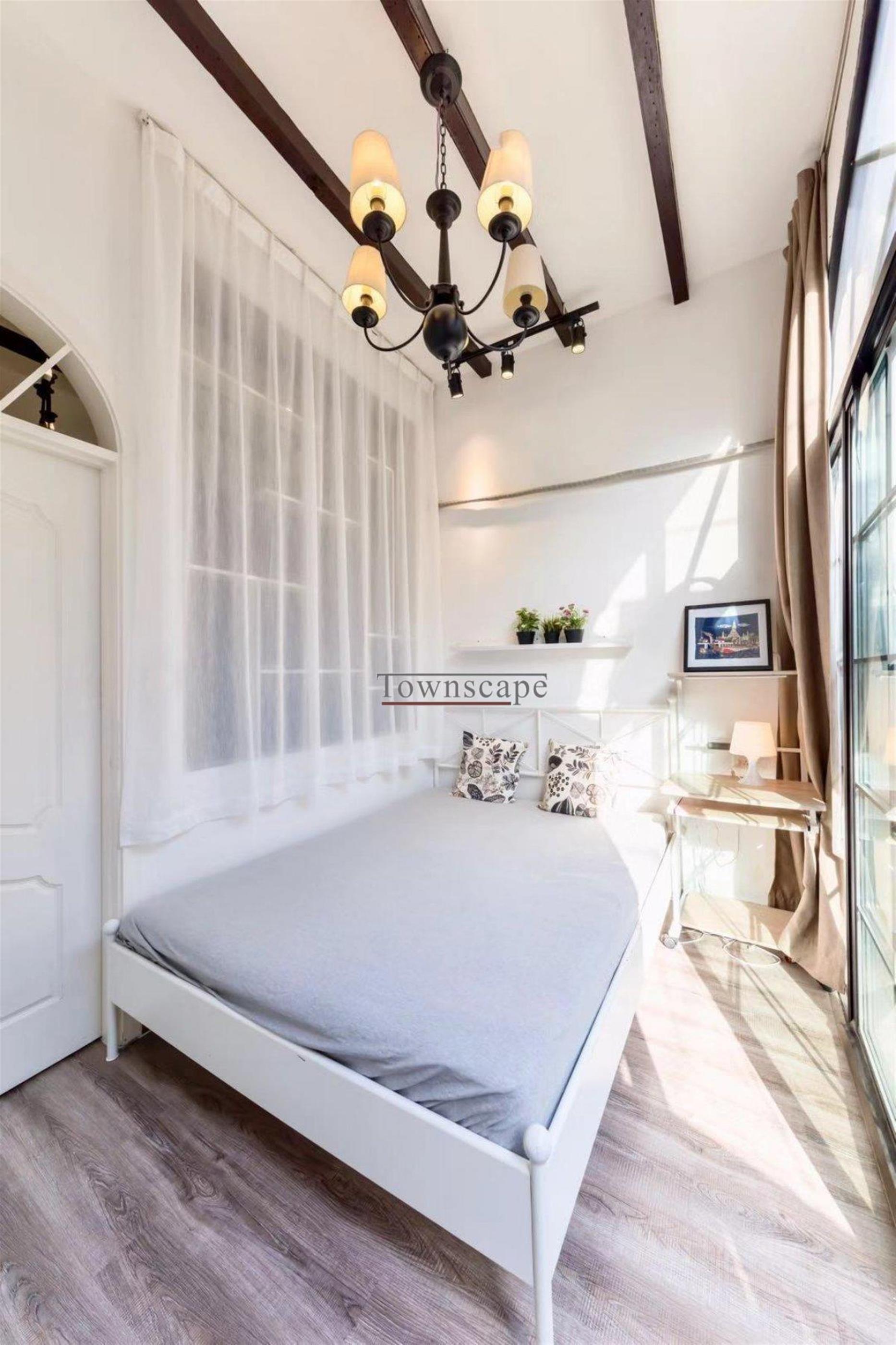 large bedroom Bright Modern Cozy 1BR Lane House Apt nr LN 10/13 in Shanghai’s Xintiandi Area for Rent