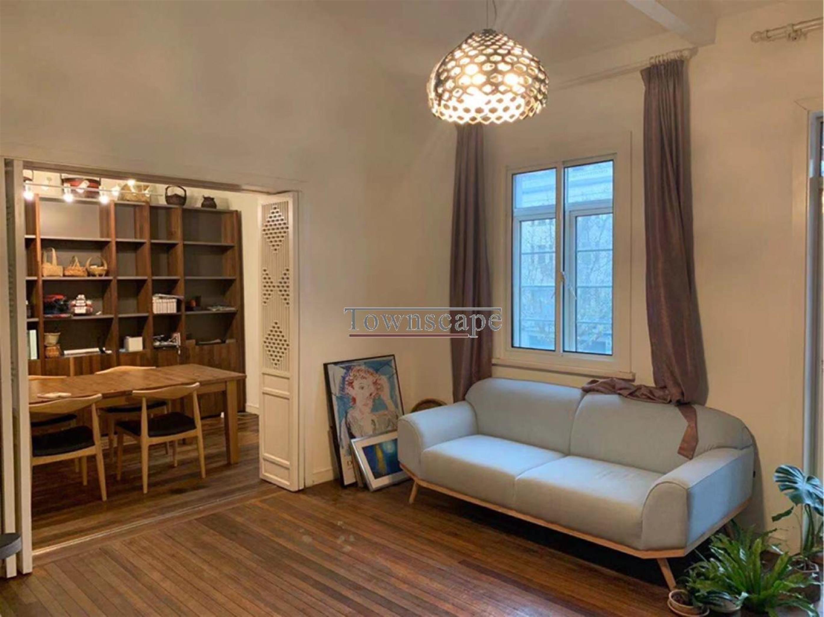 open layout Bright Spacious 2BR Nanjing W Rd Lane House Apt LN 2/12/13 for Rent