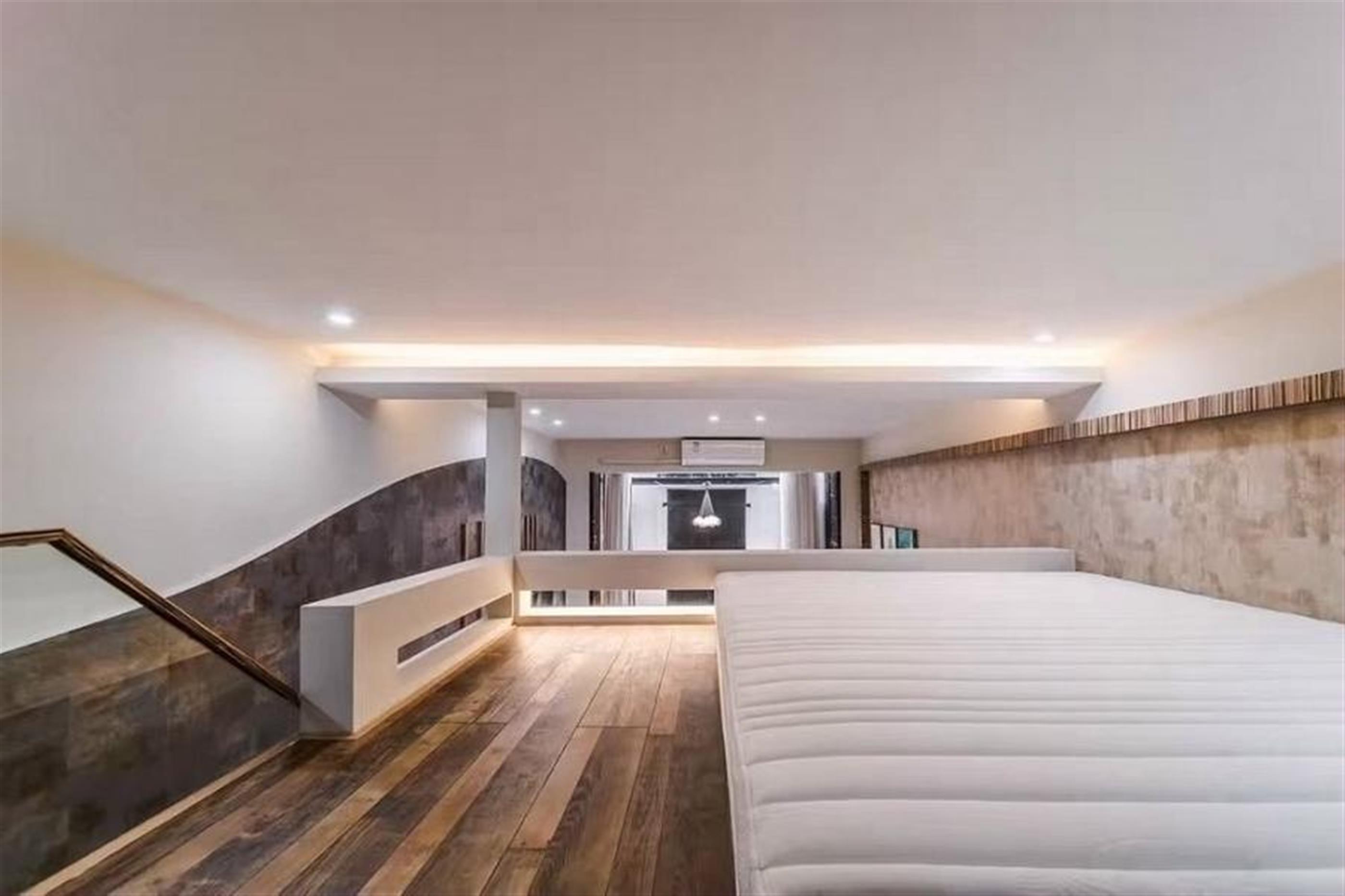 loft bedroom Bright Spacious Xintiandi 1BR Loft Apt nr LN 1/10/13 in Shanghai for Rent
