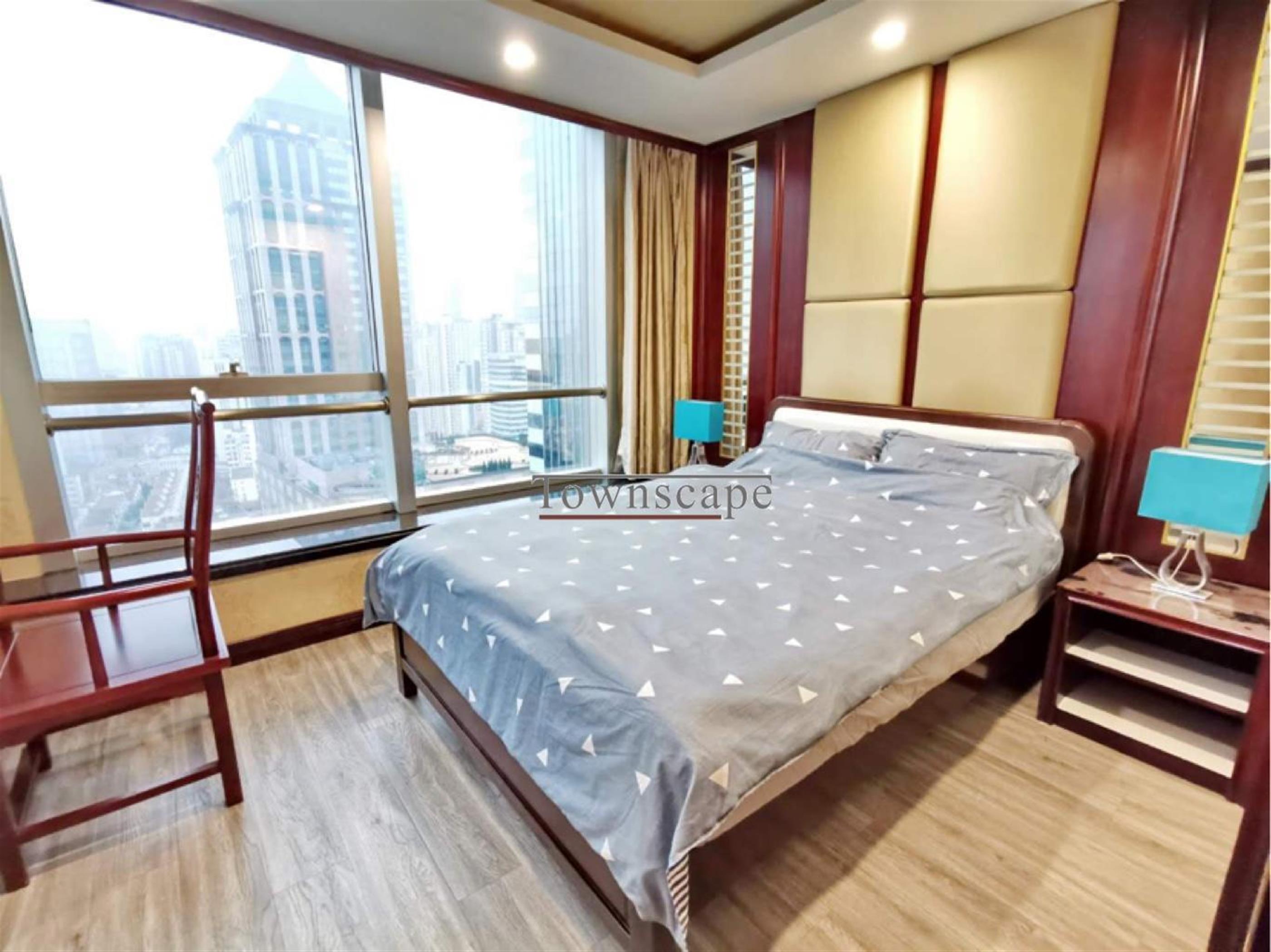 large bedroom windows Comfortable Cozy West Nanjing Road 1BR Apartment nr LN 2/12/13 for Rent in Shanghai