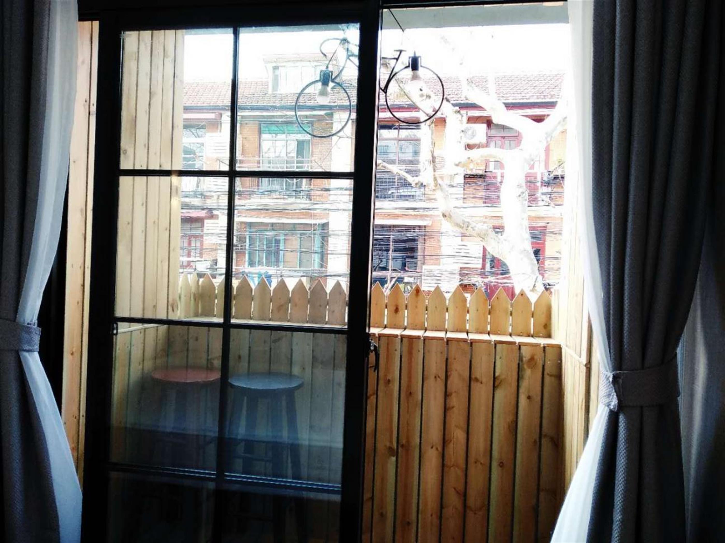 small balcony Renovated Cozy Affordable FFC 1BR Apt nr Jiashan Mkt LN9/12 for Rent in Shanghai