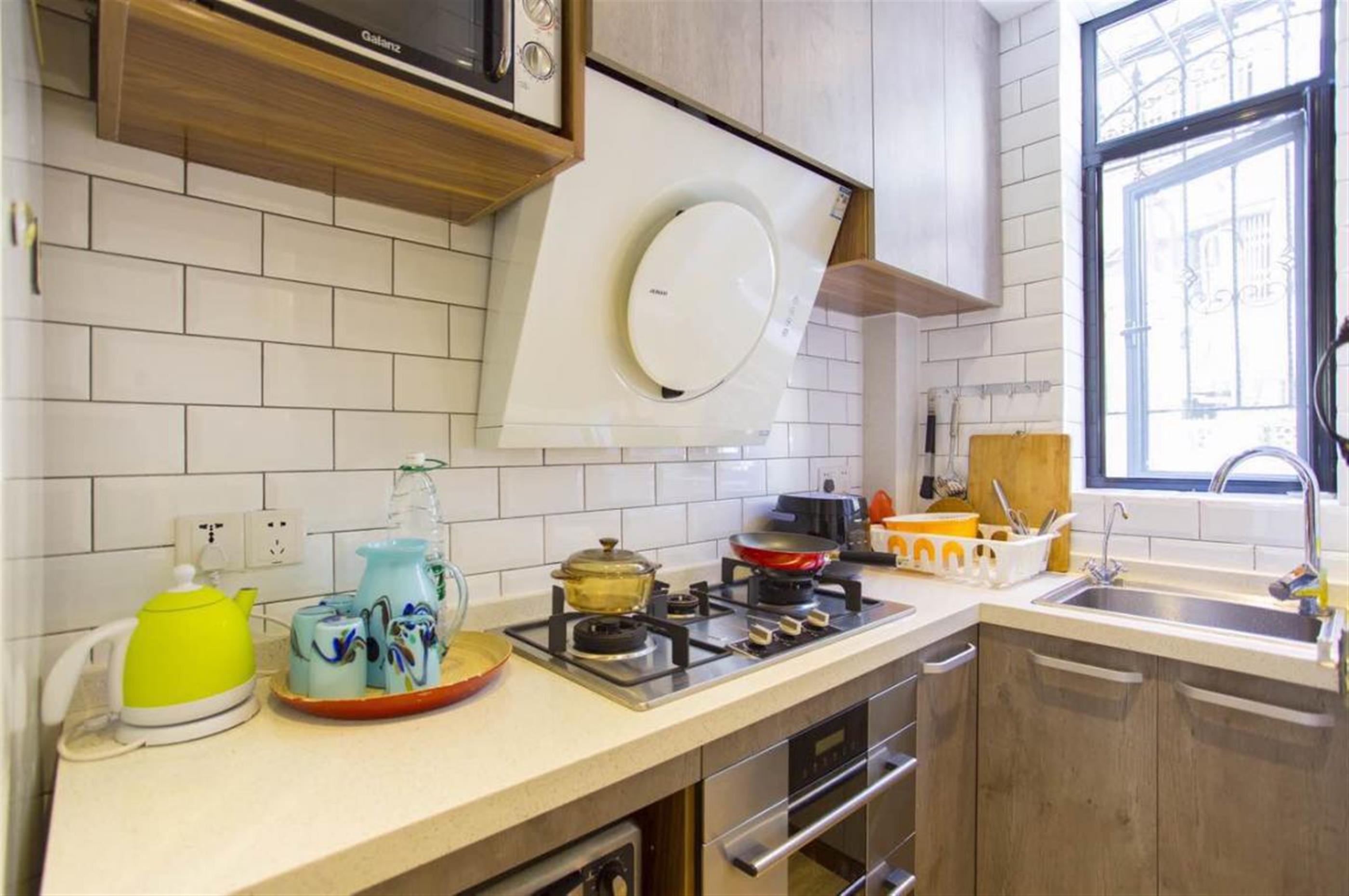useful kitchen Cozy Affordable Studio Apt w Patio nr LN 2/11 for Rent in Shanghai