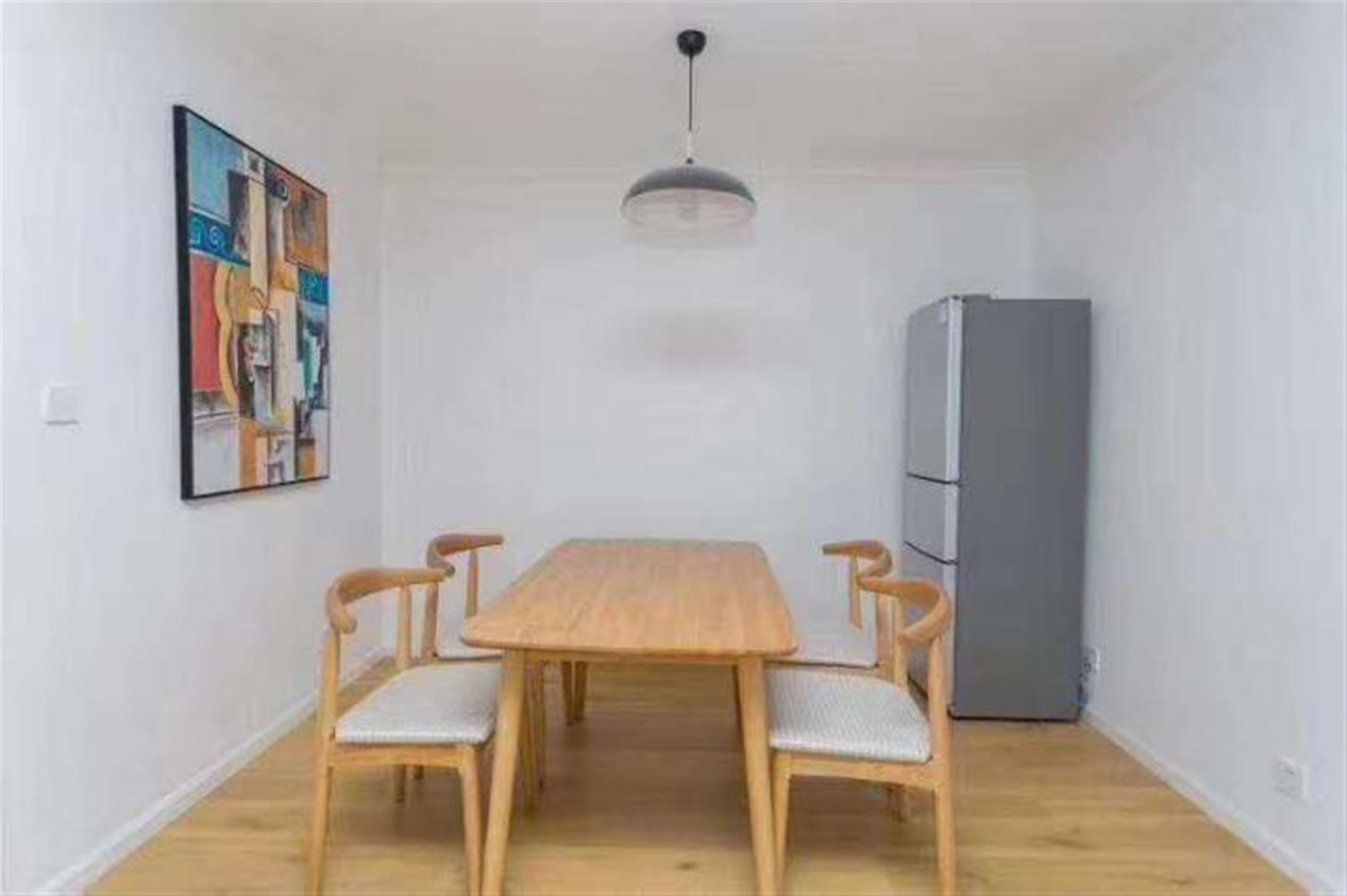 dining room table Bright Spacious 3BR Apt Nr Dingxi Road & LN 2/3/4/10/11 for Rent in Shanghai