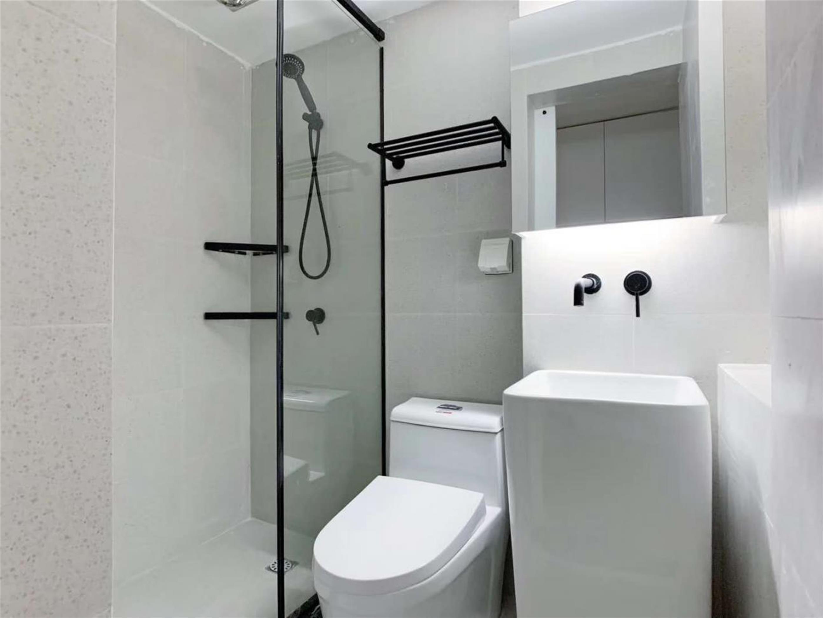 clean bathroom Renovated Bright Modern Affordable 1BR Apt Nr LN 2/11/13 for Rent in Shanghai