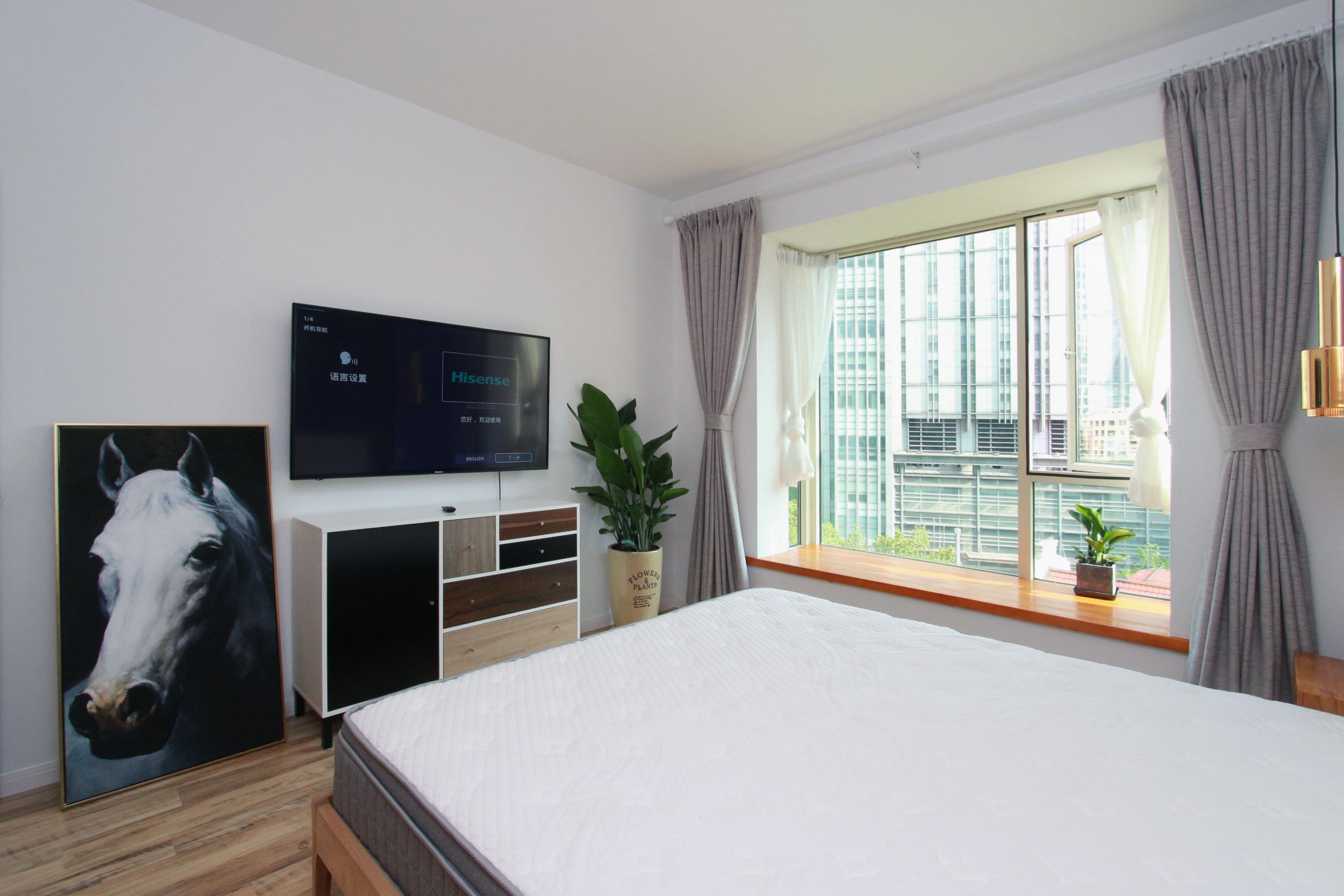 deep alcove Renovated Modern High-end Ladoll 1BR Apt LN 2/12/13 for Rent in Shanghai
