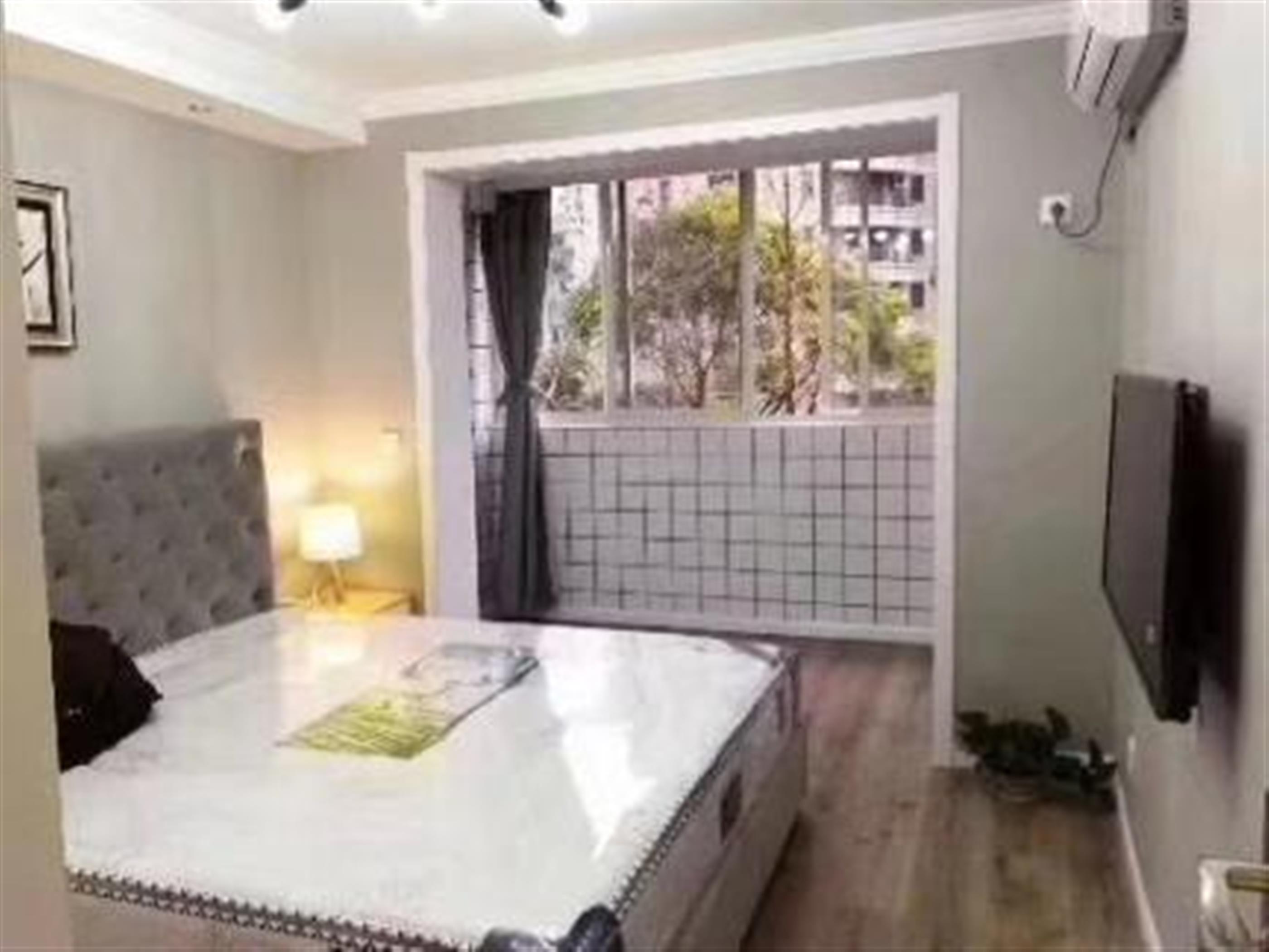 balcony Renovated Bright Xujiahui 1BR Apt Nr LN 1/9/11 for Rent in Shanghai