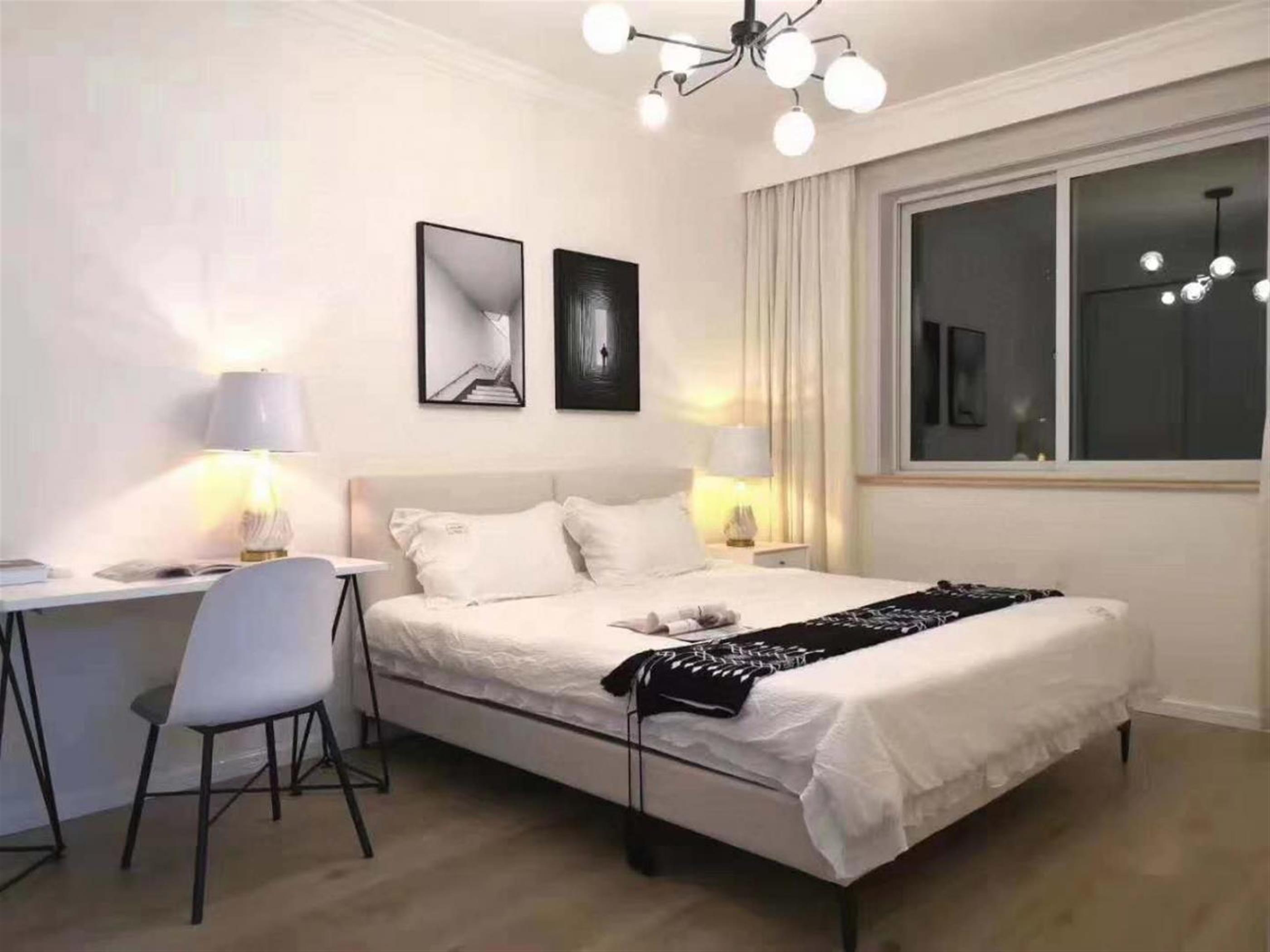 big bedroom Renovated Bright 1BR FFC Walk-up Apt Nr LN 1/10/12 for Rent in Shanghai
