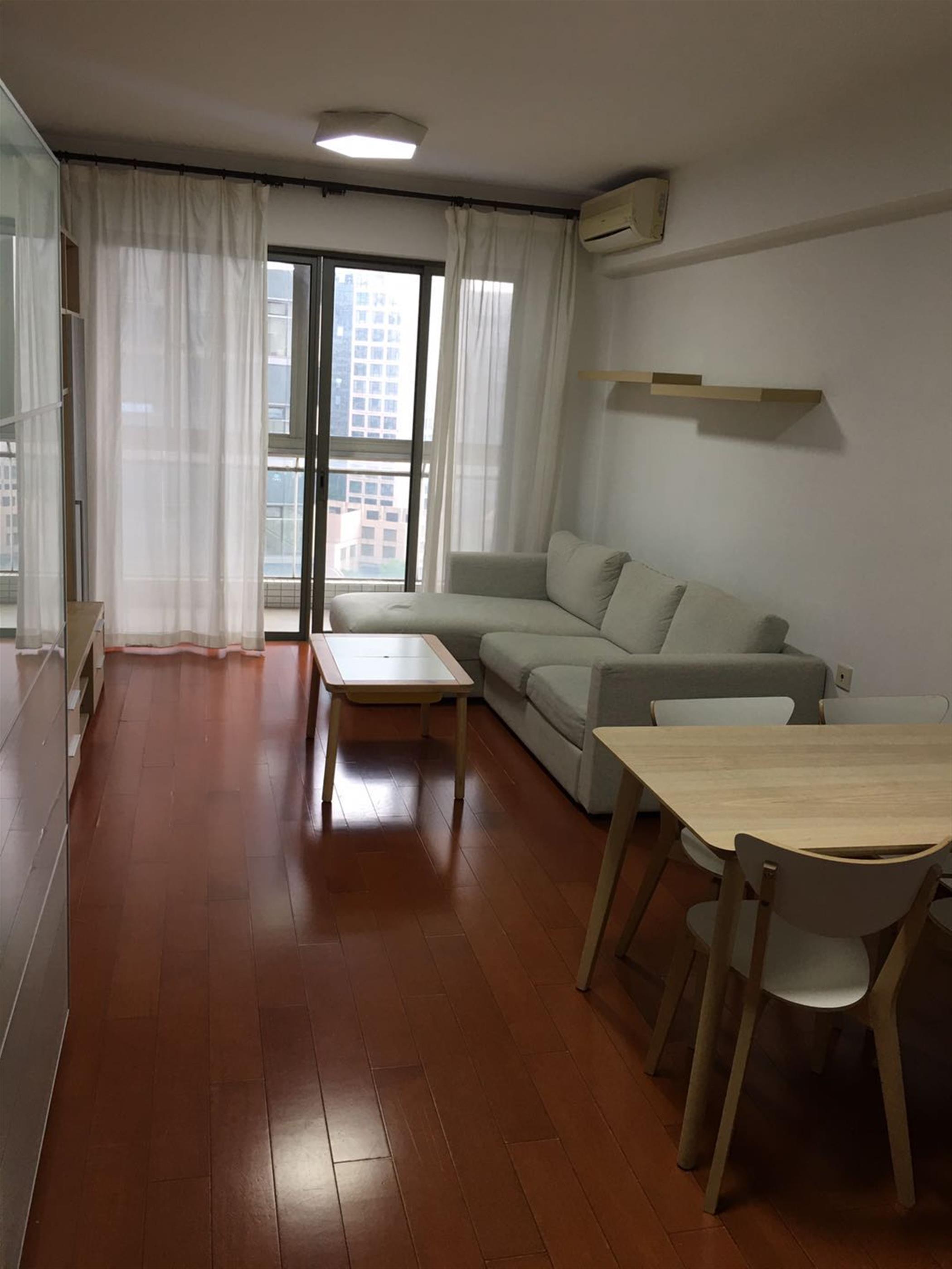 Bright living room Affordable 2BR Suzhou Creek Apartment Nr LN 1/12/13 for Rent in Shanghai