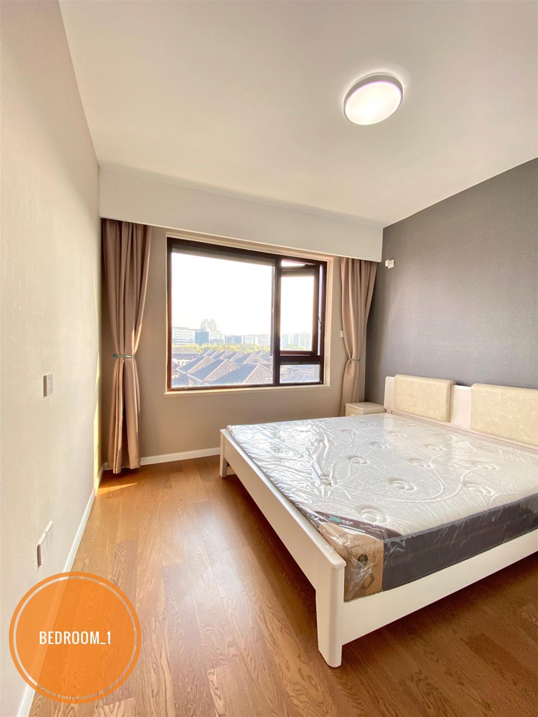 Bedroom Brand New Sunny Apartment nr LN 10 for Rent in Hongkou Shanghai