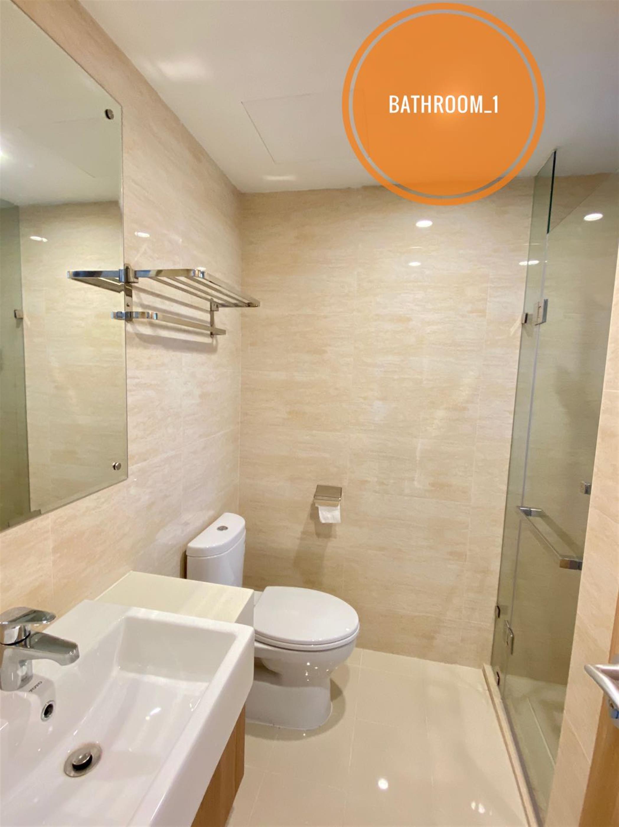Bathroom Brand New Sunny Apartment nr LN 10 for Rent in Hongkou Shanghai