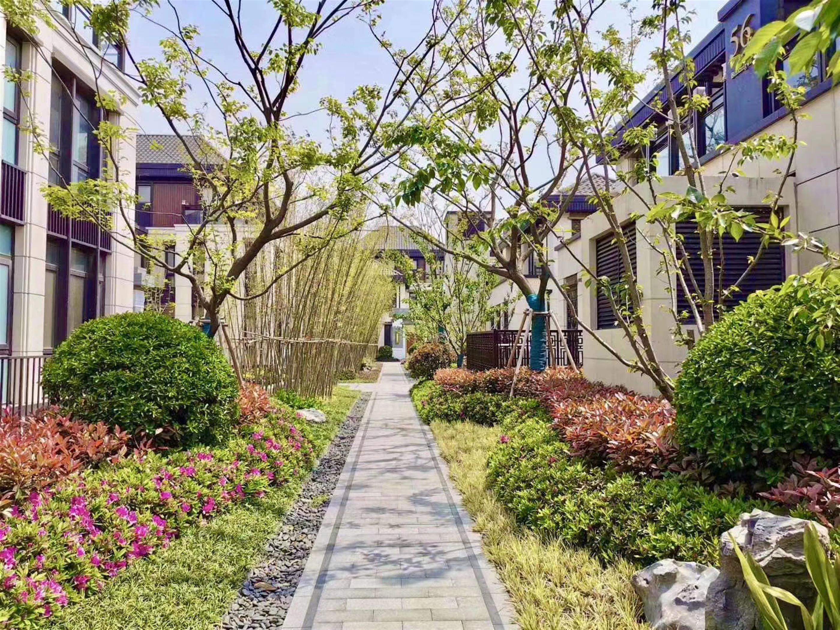 outside walkway Brand New Sunny Apartment nr LN 10 for Rent in Hongkou Shanghai