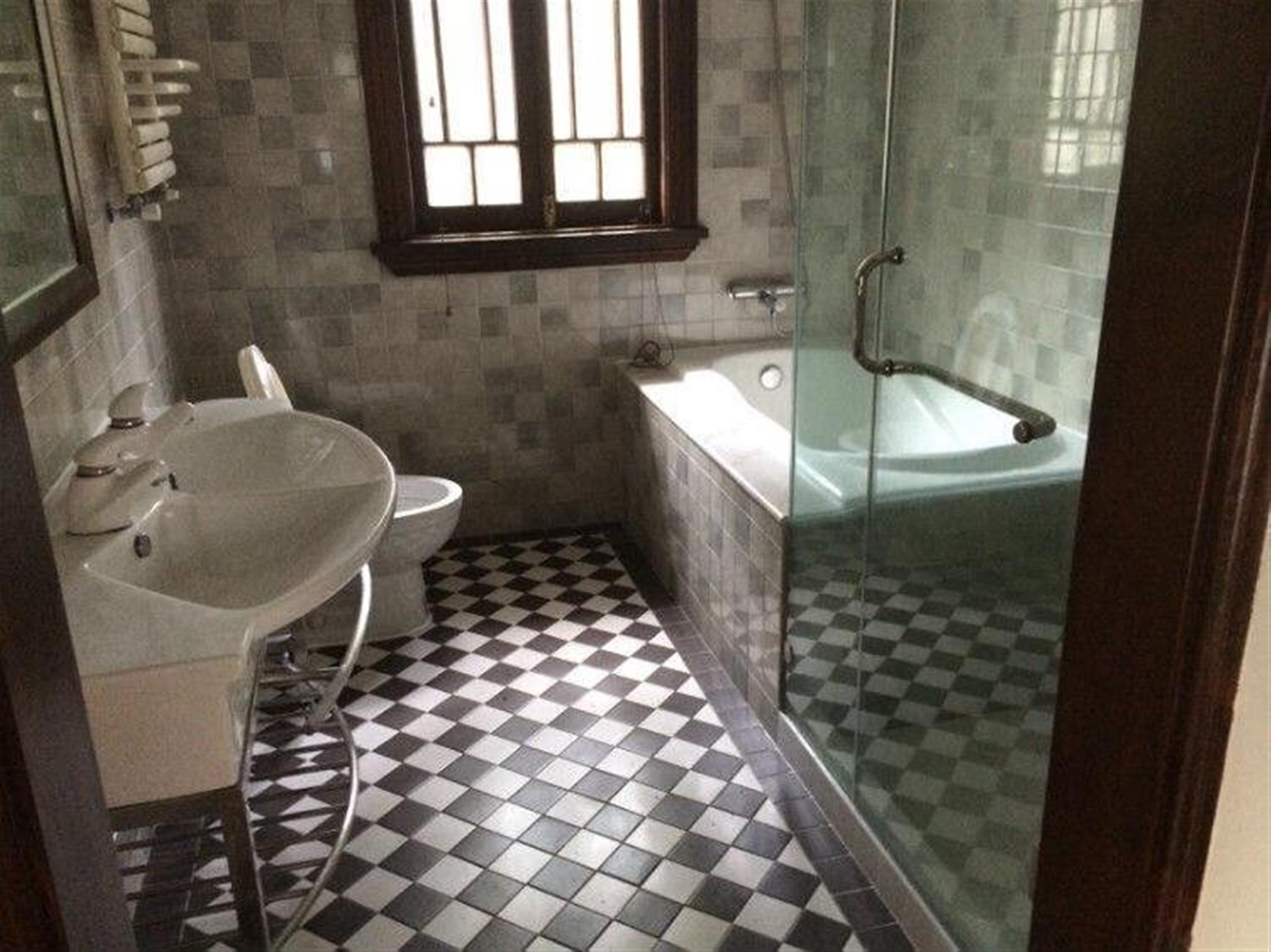 bathroom and bathtub Lux 5BR House w Huge Garden Nr LN 2/11 for Rent in Shanghai