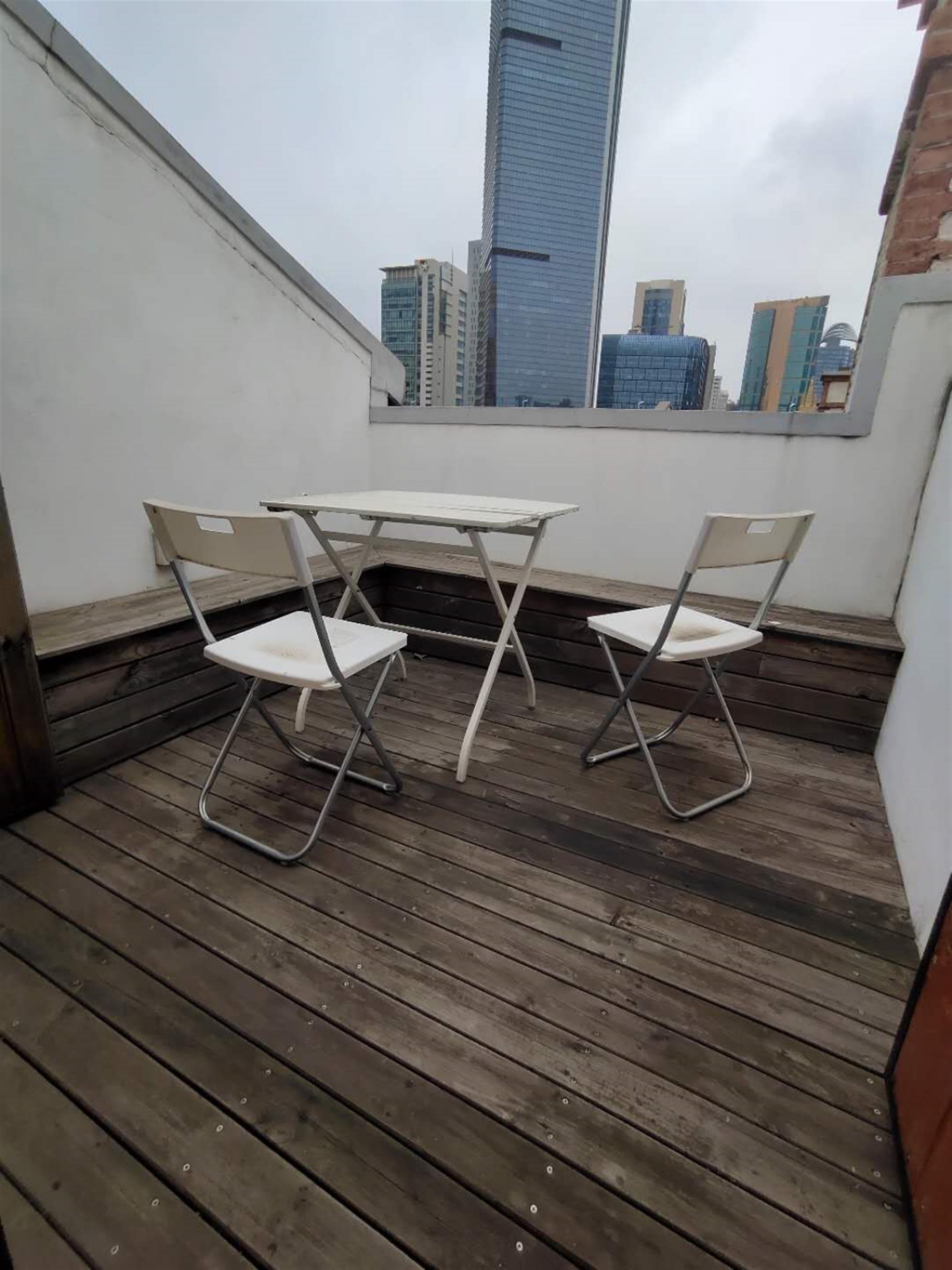 finished private terrace Fabulous Top-floor 3BR FFC Lane House Apt Nr Ln 2/7 for Rent in Shanghai