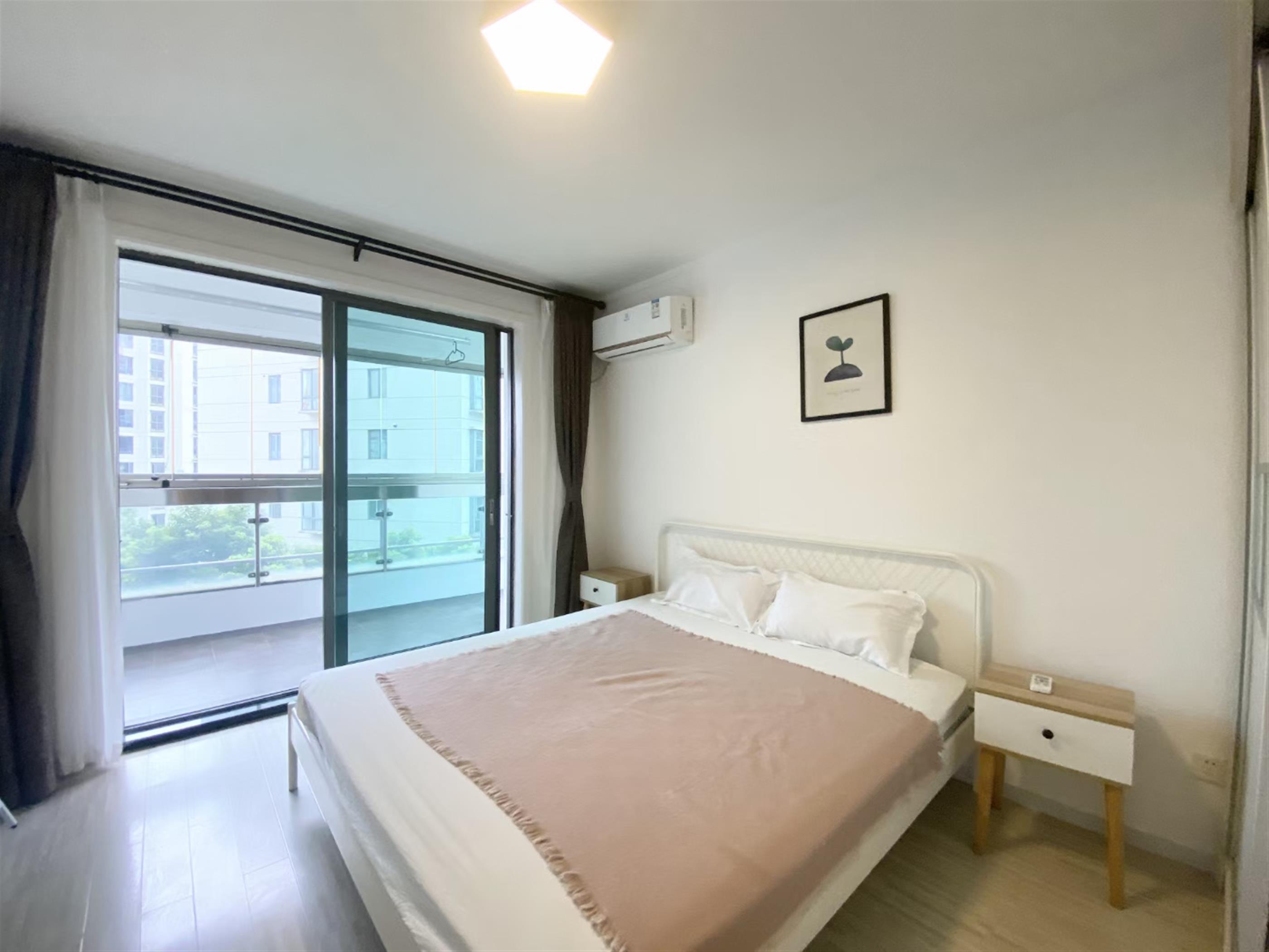 bright bedroom Spacious Newly Renovated 2BR Top of City Apt Nr Ln 2/12/13 for Rent in Shanghai