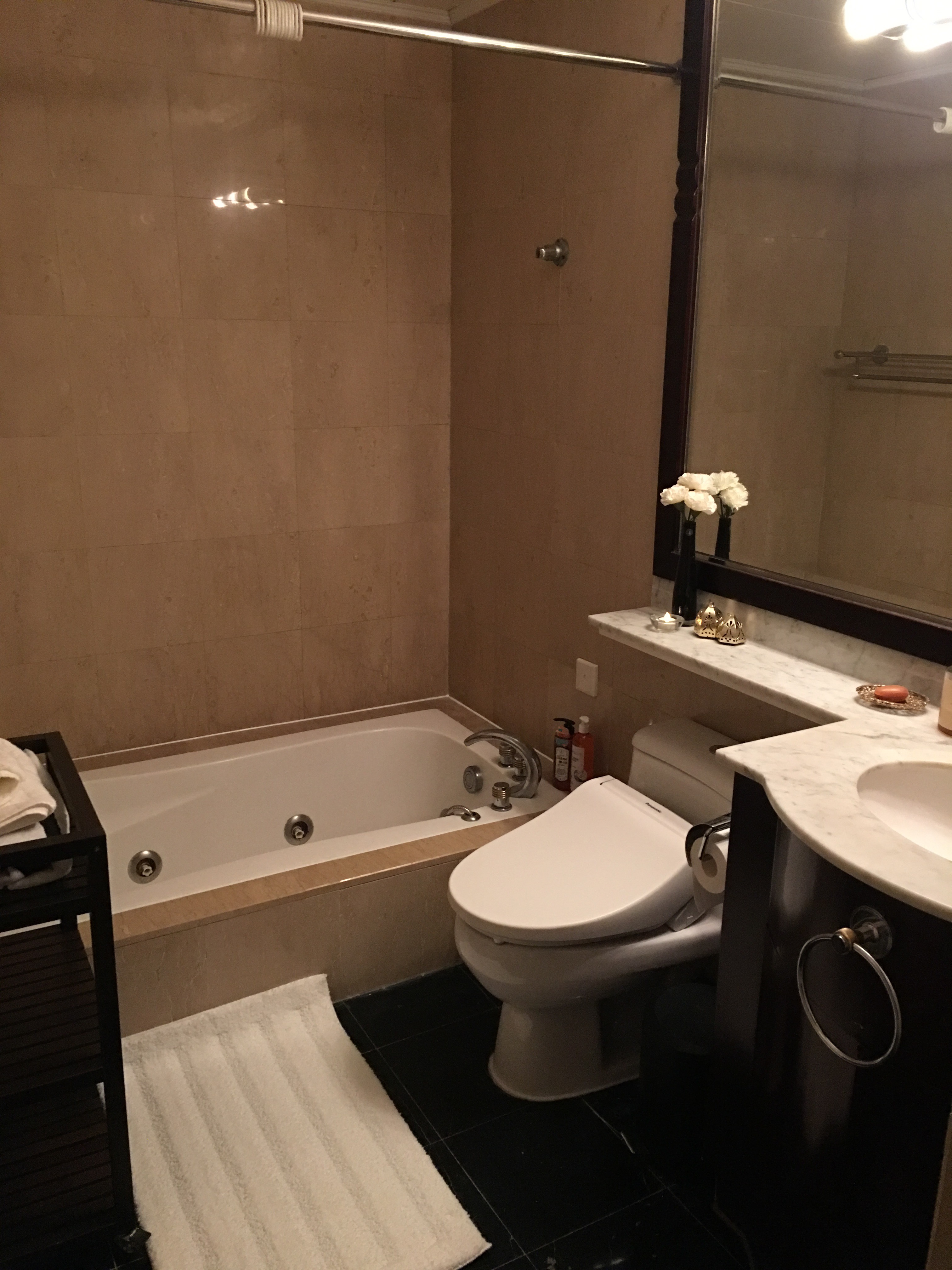 whirlpool tub Exclusive 1BR Shimao Riviera Apartment Nr Shanghai’s Lujiazhui for Rent