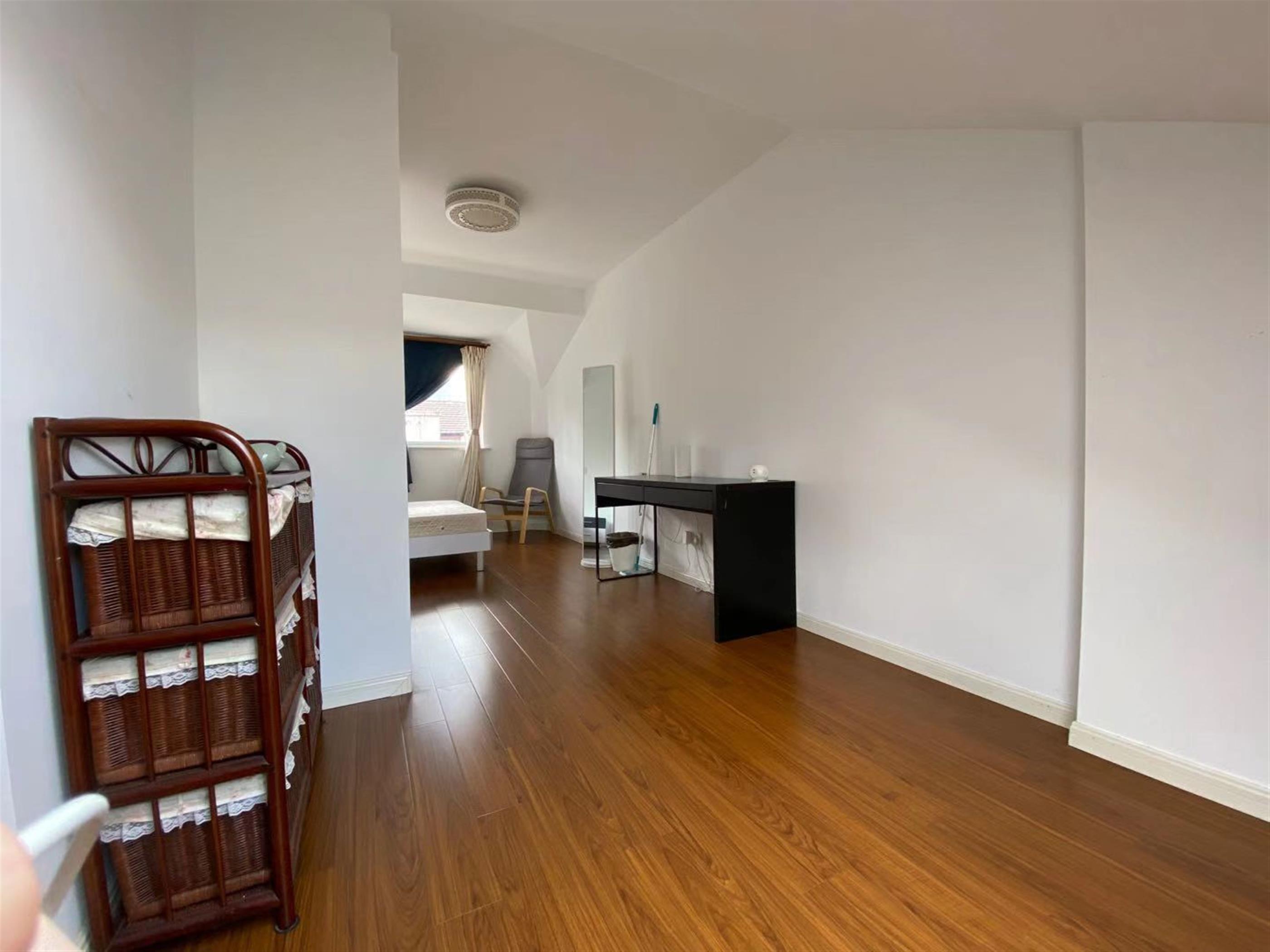 Nice Floors Fantastic Location, Jing’an Duplex Apt w Terrace Nr LN 2/7/12/13 for Rent in Shanghai