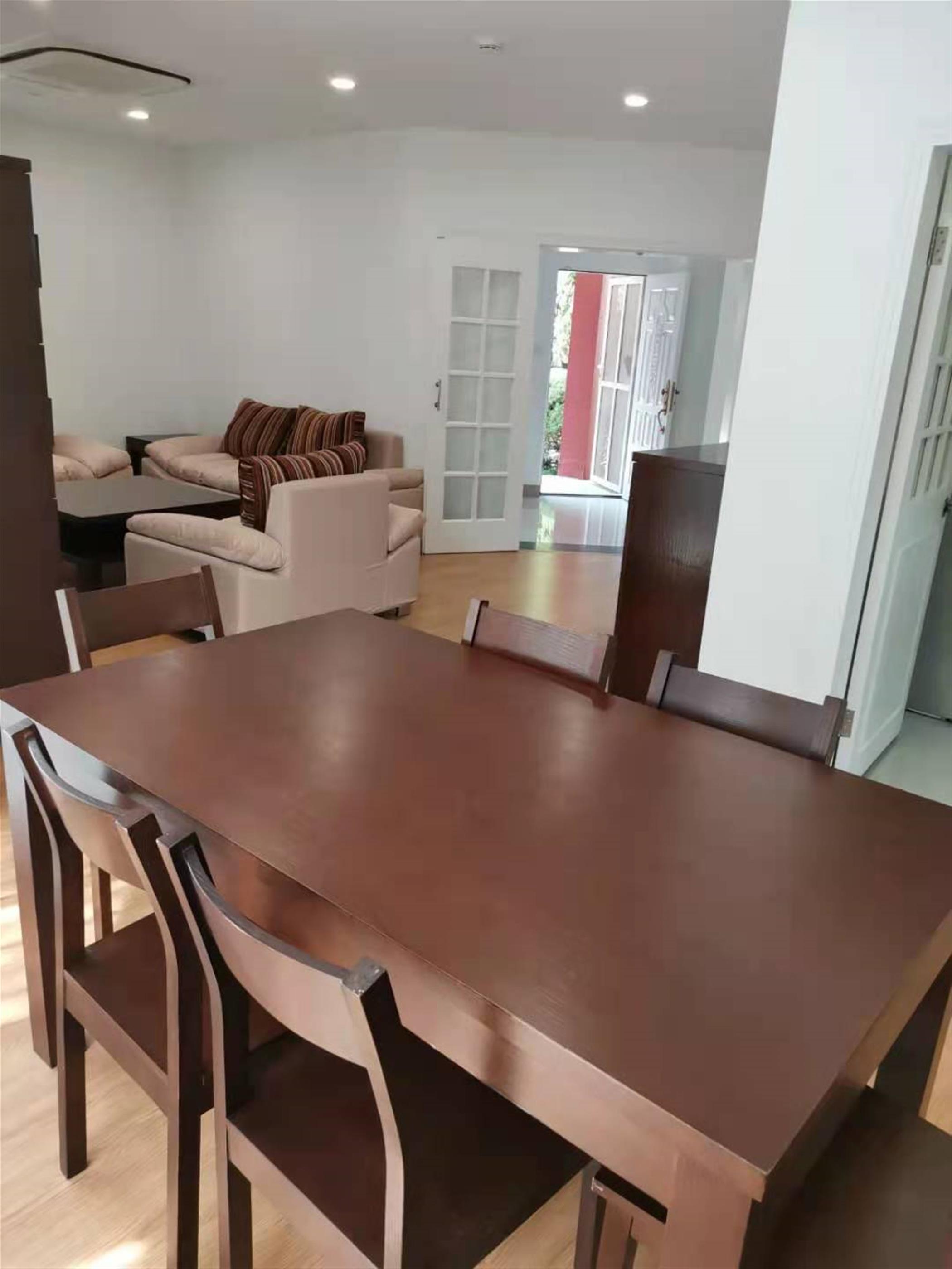 dining table Bright Spacious Convenient 4BR Villa nr LN 10 for Rent near Shanghai Zoo