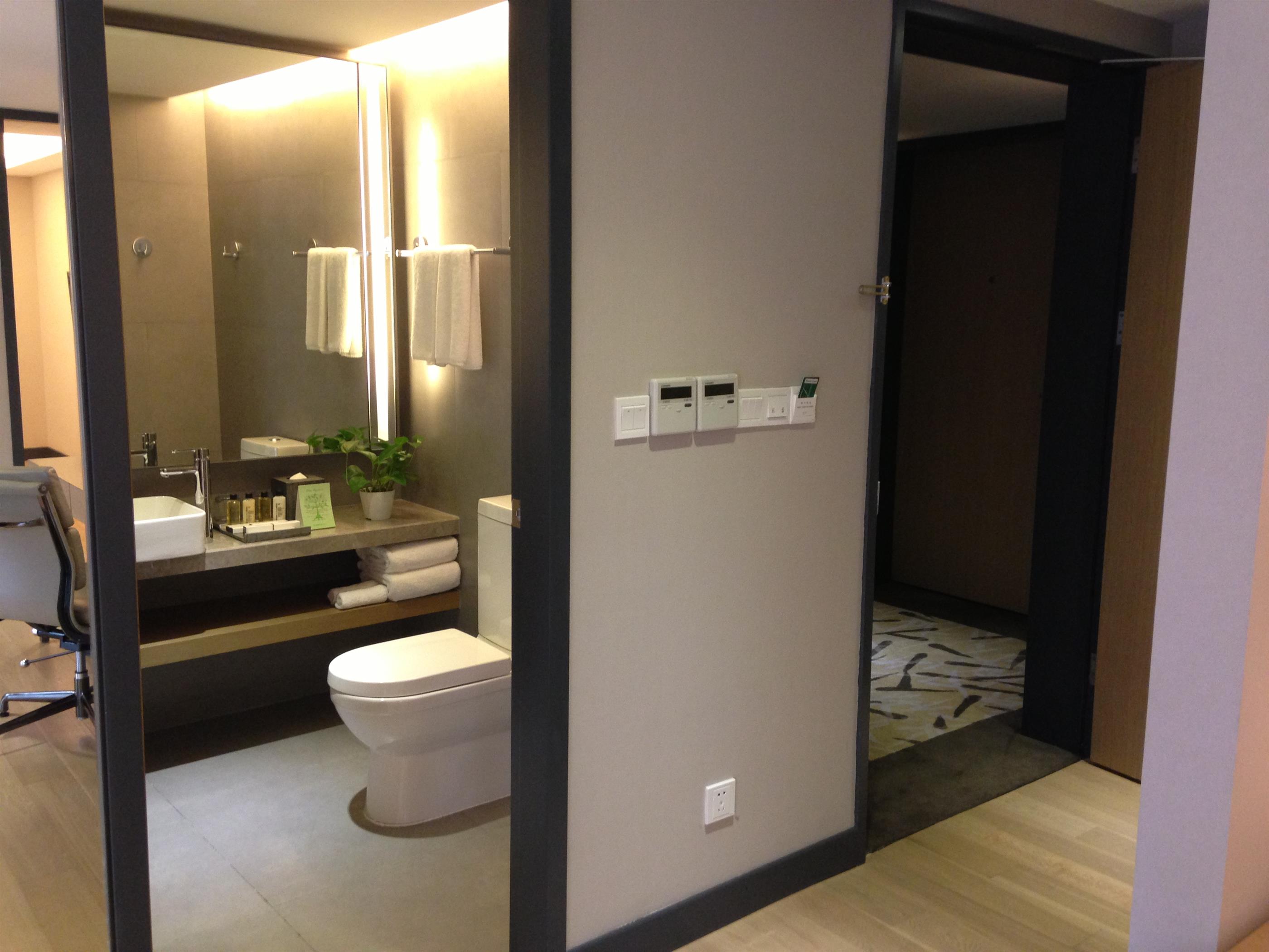 bathroom Modern Xintiandi 2BR Service Apartment nr LN 8/10/13 for Rent in Shanghai