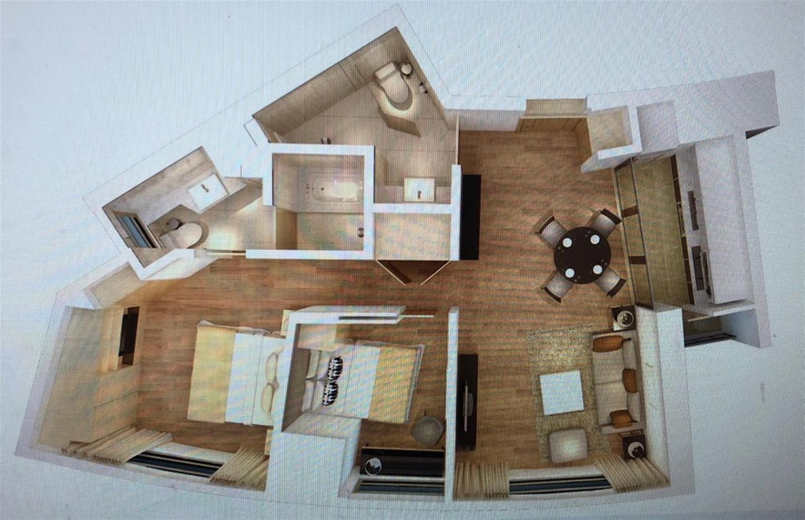 Layout Chic Xintiandi 2BR Service Apartment nr LN 1/8/10/13 for Rent in Shanghai