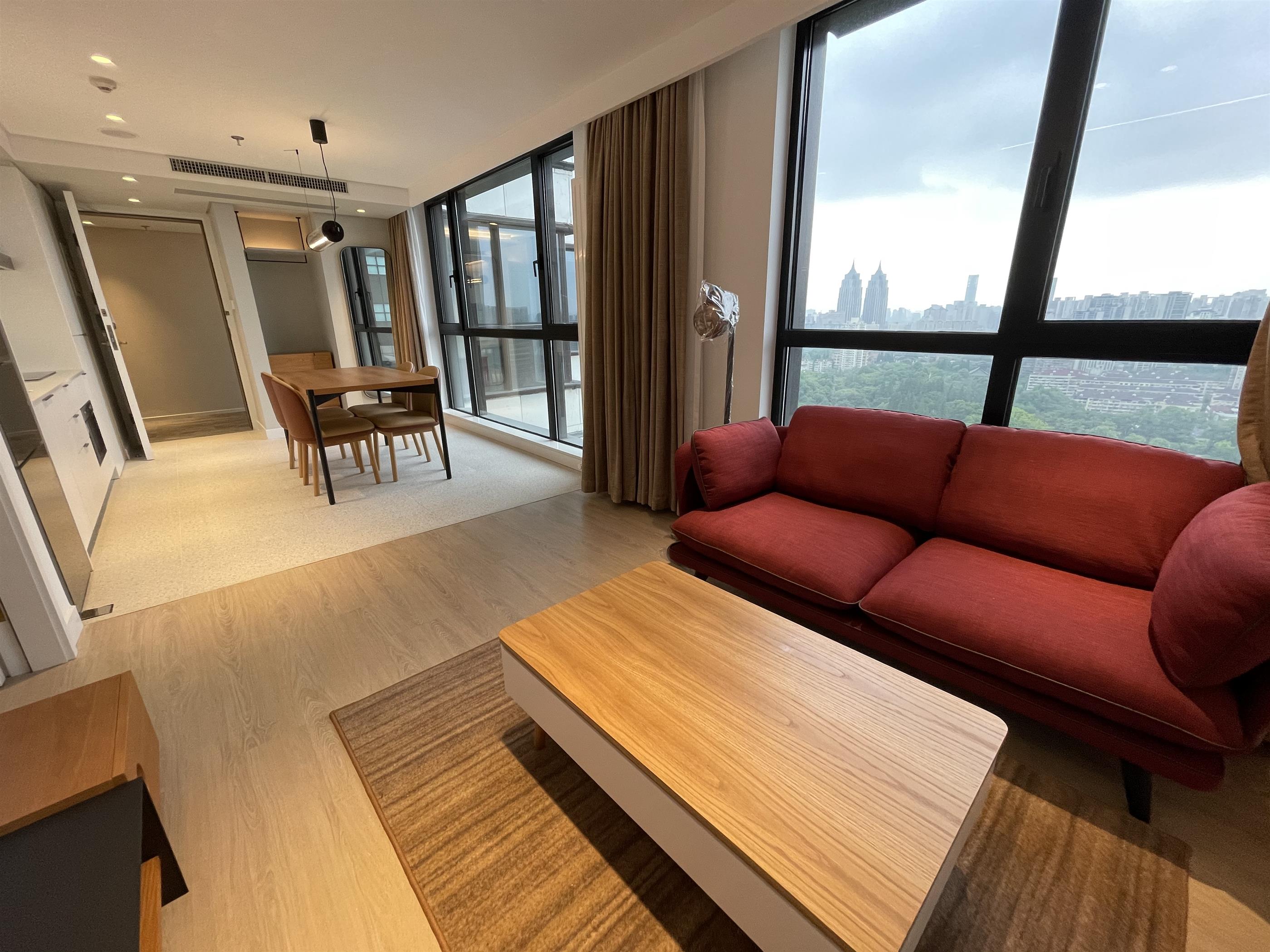 nice view Modern Budget Zhongshan Park 1BR Service Apartment nr LN 2/3/4 for Rent in Shanghai