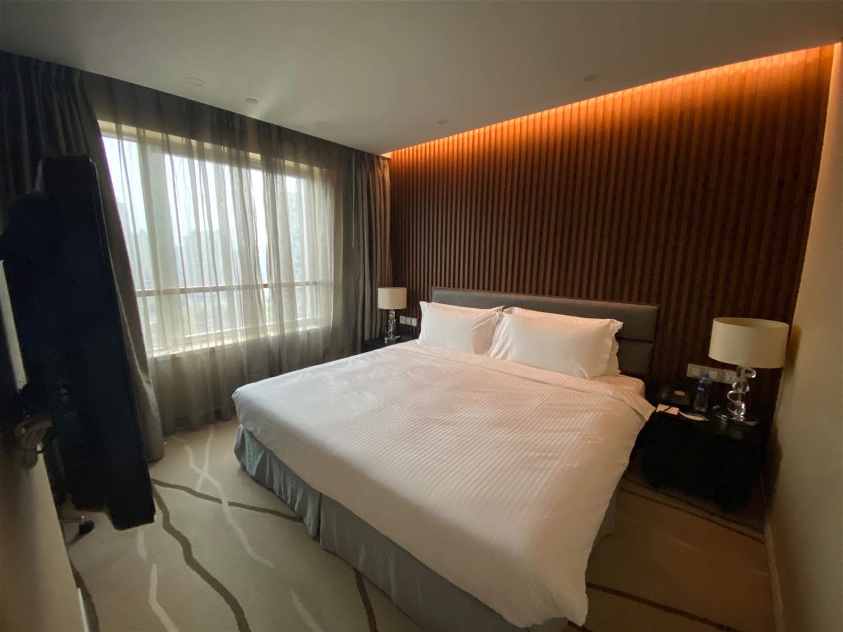 Bedroom Large Huaihai Rd 1BR Service Apartments nr LN 1 for Rent in Shanghai