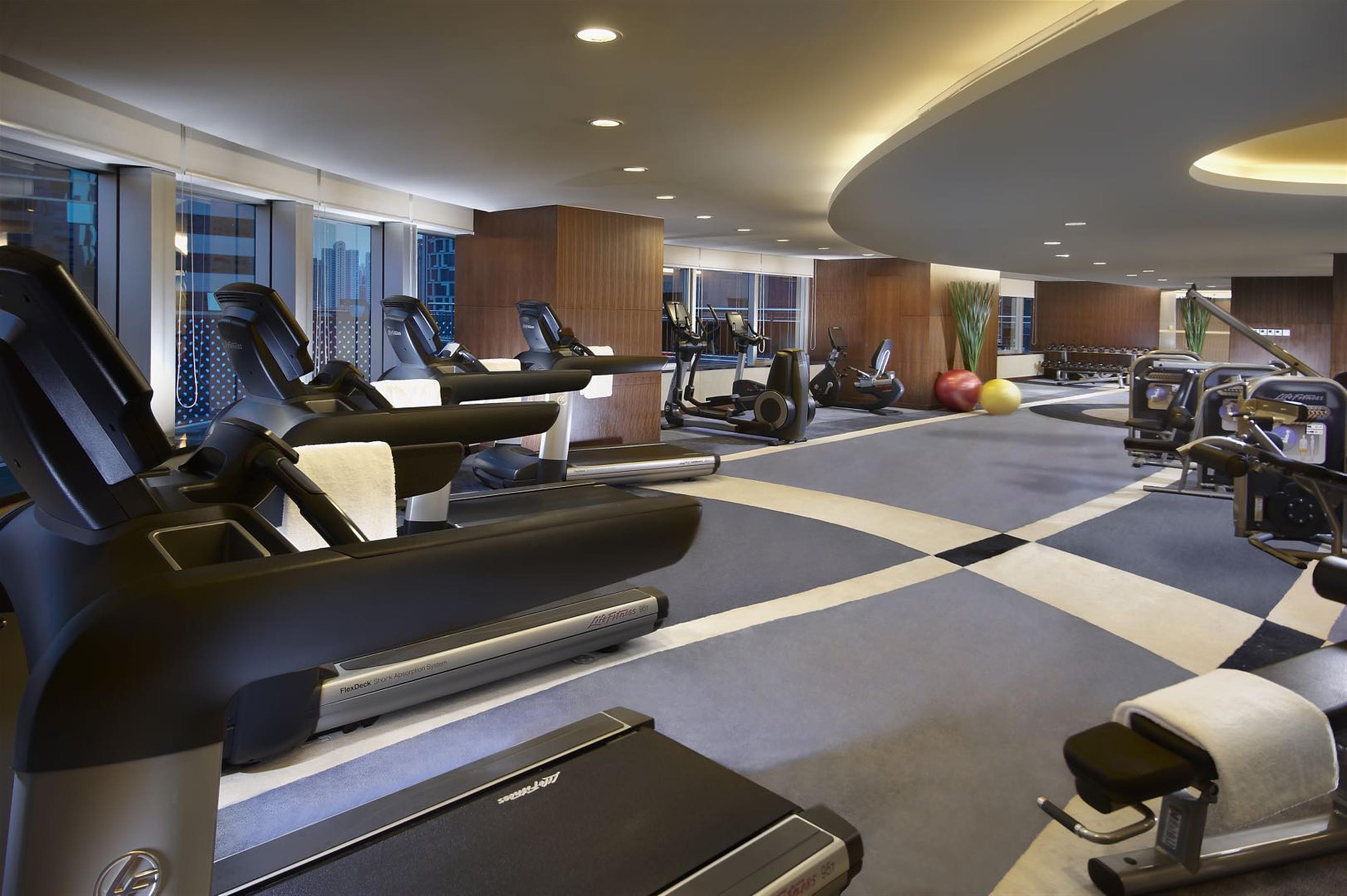 Gym Ultra-Large Huaihai Rd 1BR Service Apartments nr LN 1 for Rent in Shanghai