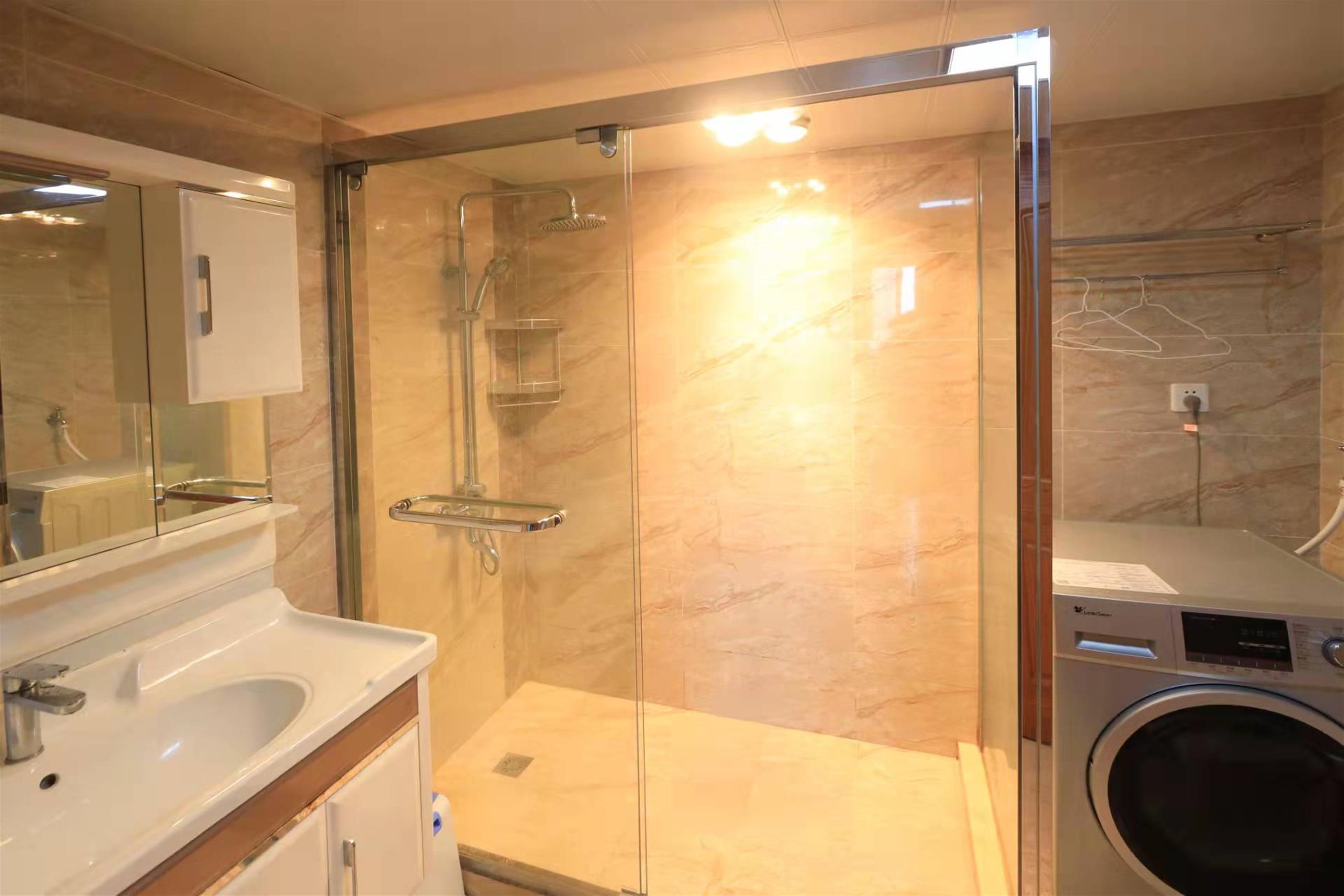 Large shower Spacious Modern Xintiandi 2BR for Rent in Shanghai