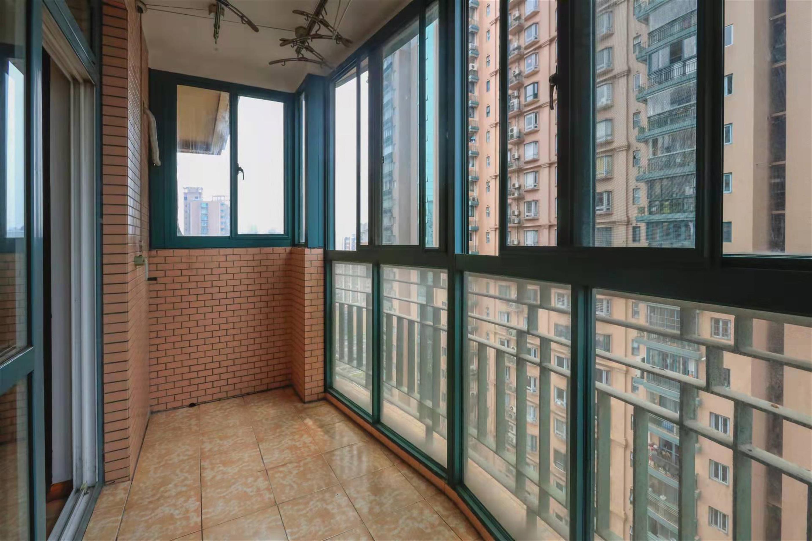 outside balcony Spacious Modern Xintiandi 2BR for Rent in Shanghai