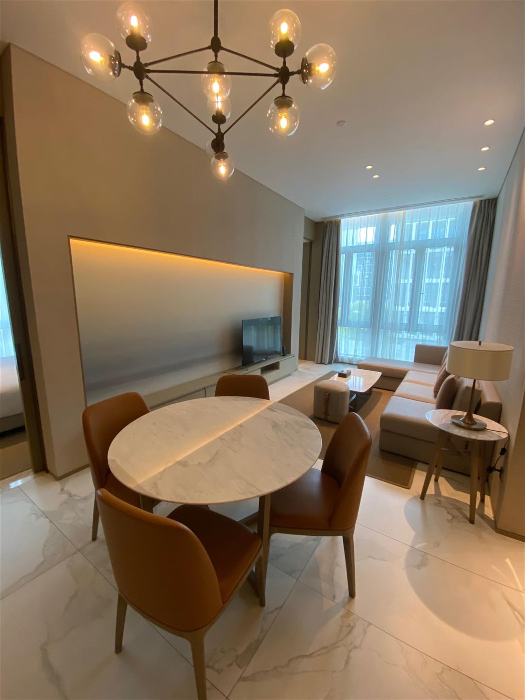 open space New Bright Convenient 2BR Hongqiao Service Apartments nr Hongqiao Hub in Shanghai