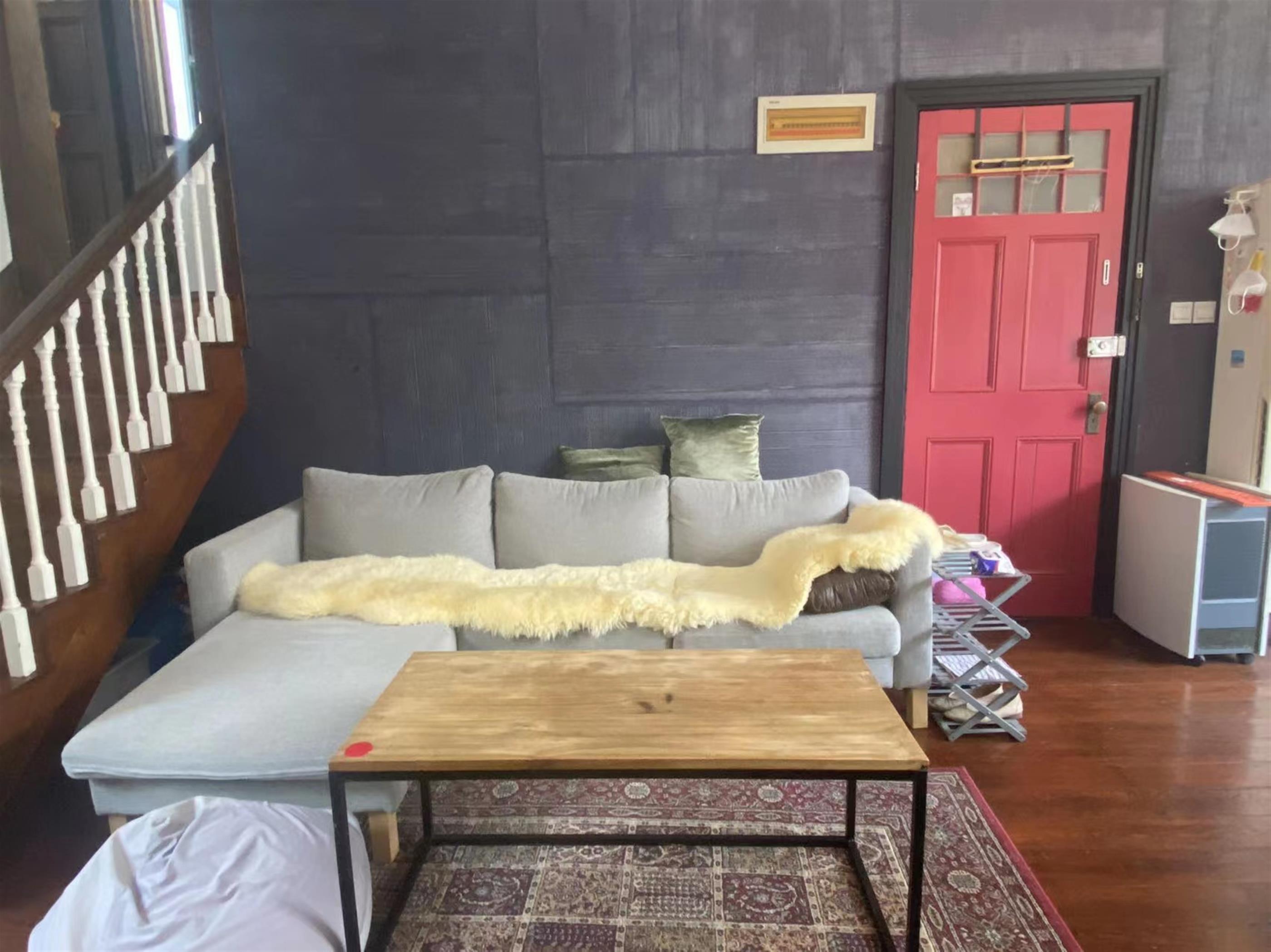 comfy living room Convenient 3BR FFC Lane House for Rent near Xintiandi Shanghai